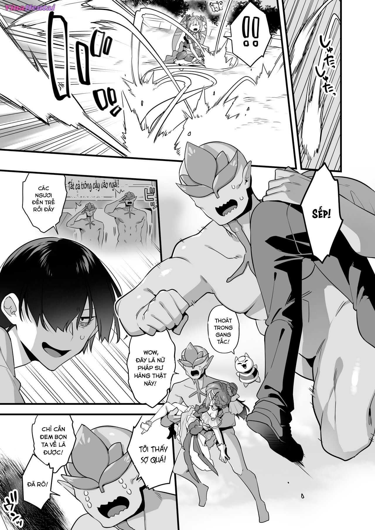 HentaiVN.net - Ảnh 53 - Aku no Tesaki ni Natta node. ~Mahou Shoujo o Ryoujoku Shimasu~ 2 - Chap 1