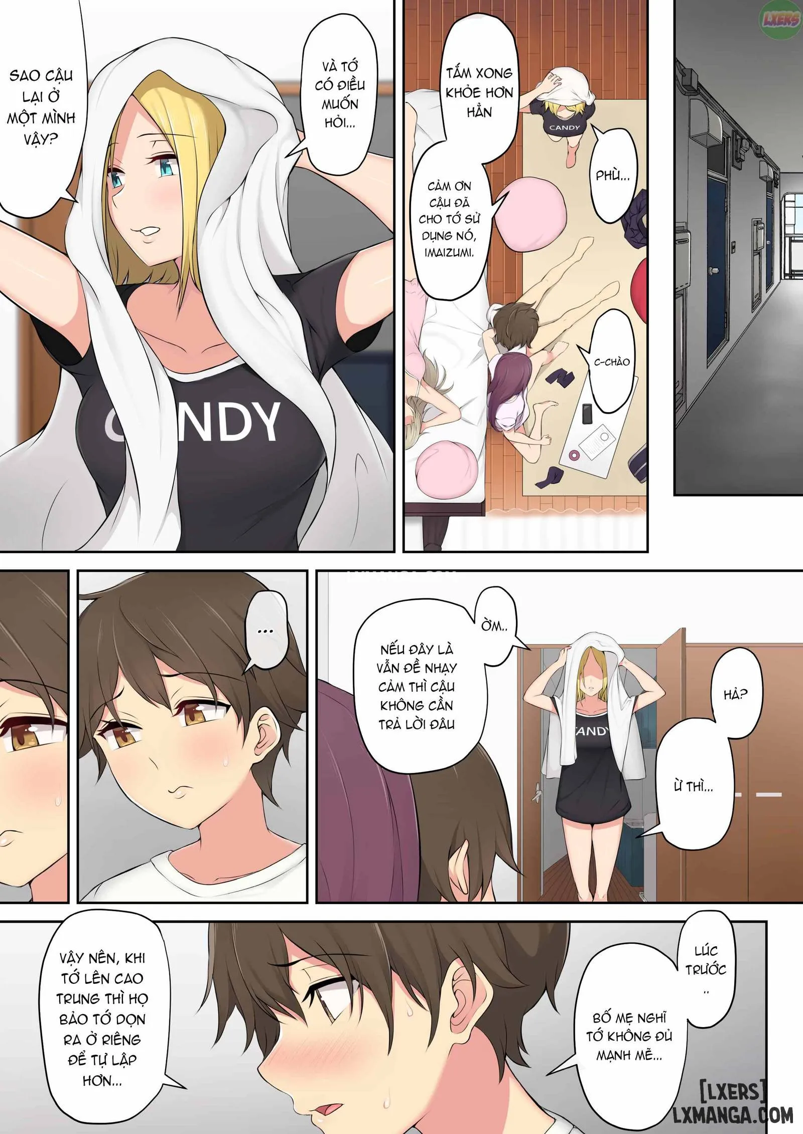 HentaiVN.net - Ảnh 55 - Imaizumi đưa cả bầy Gyaru về nhà mình - Chapter 1