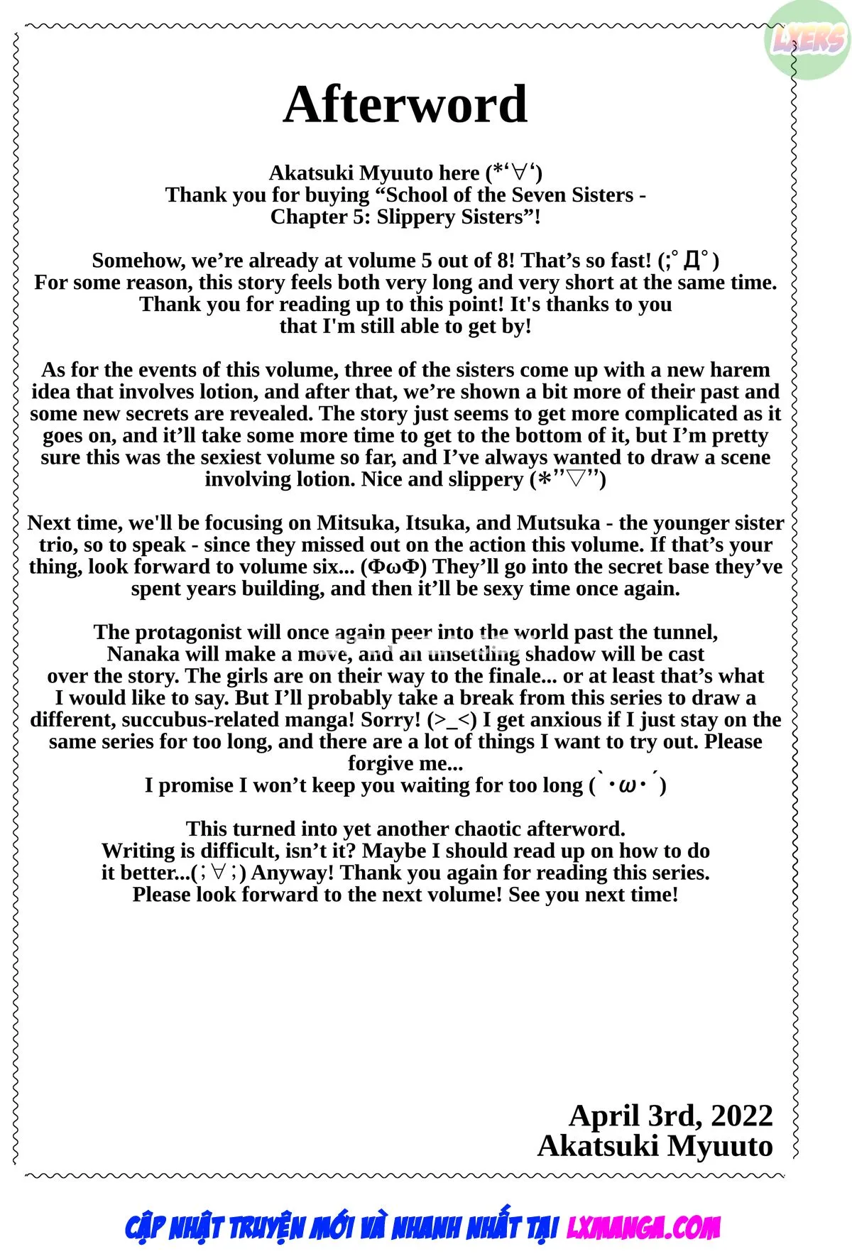 HentaiVN.net - Ảnh 54 - Thiên đường của Nanaka ~ Ngôi trường vùng quê với dàn harem mỹ nữ - Chap 5: Slippery Sisters