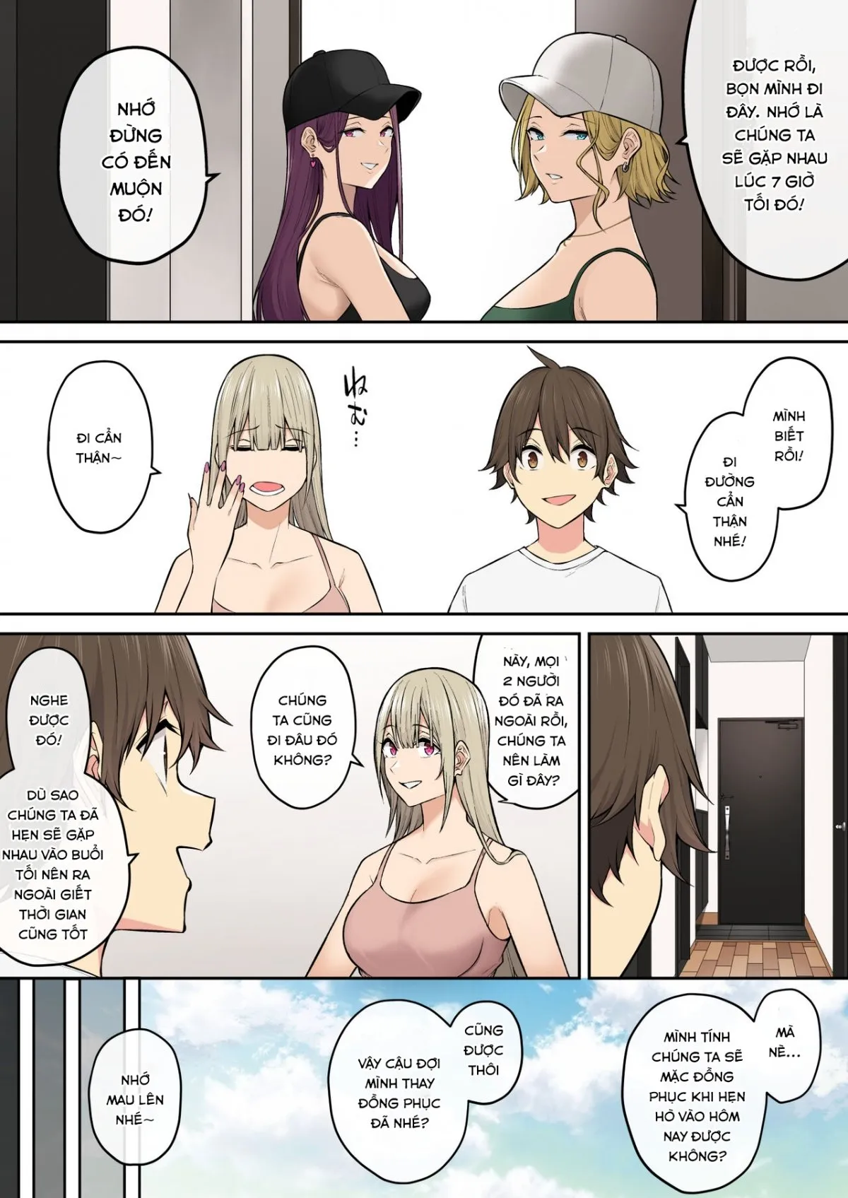 HentaiVN.net - Ảnh 57 - Imaizumi đưa cả bầy Gyaru về nhà mình - Chap 6