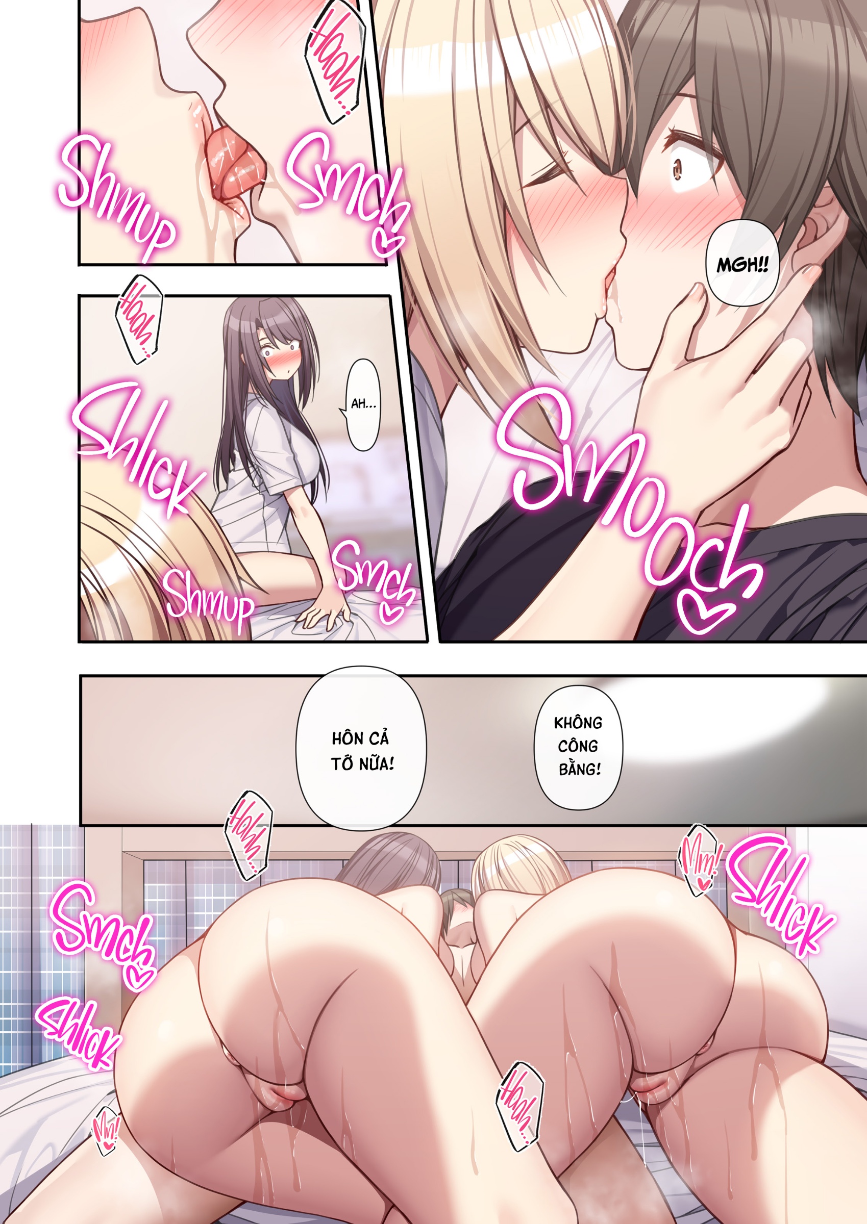 HentaiVN.net - Ảnh 58 - Bạn gái luân phiên - Mối tình tay ba - Oneshot
