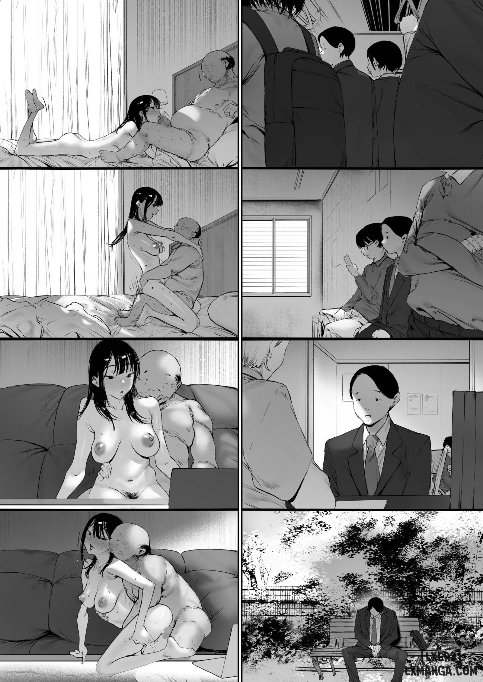 HentaiVN.net - Ảnh 58 - 3. Ánh nhìn của bố chồng 3 - Oneshot
