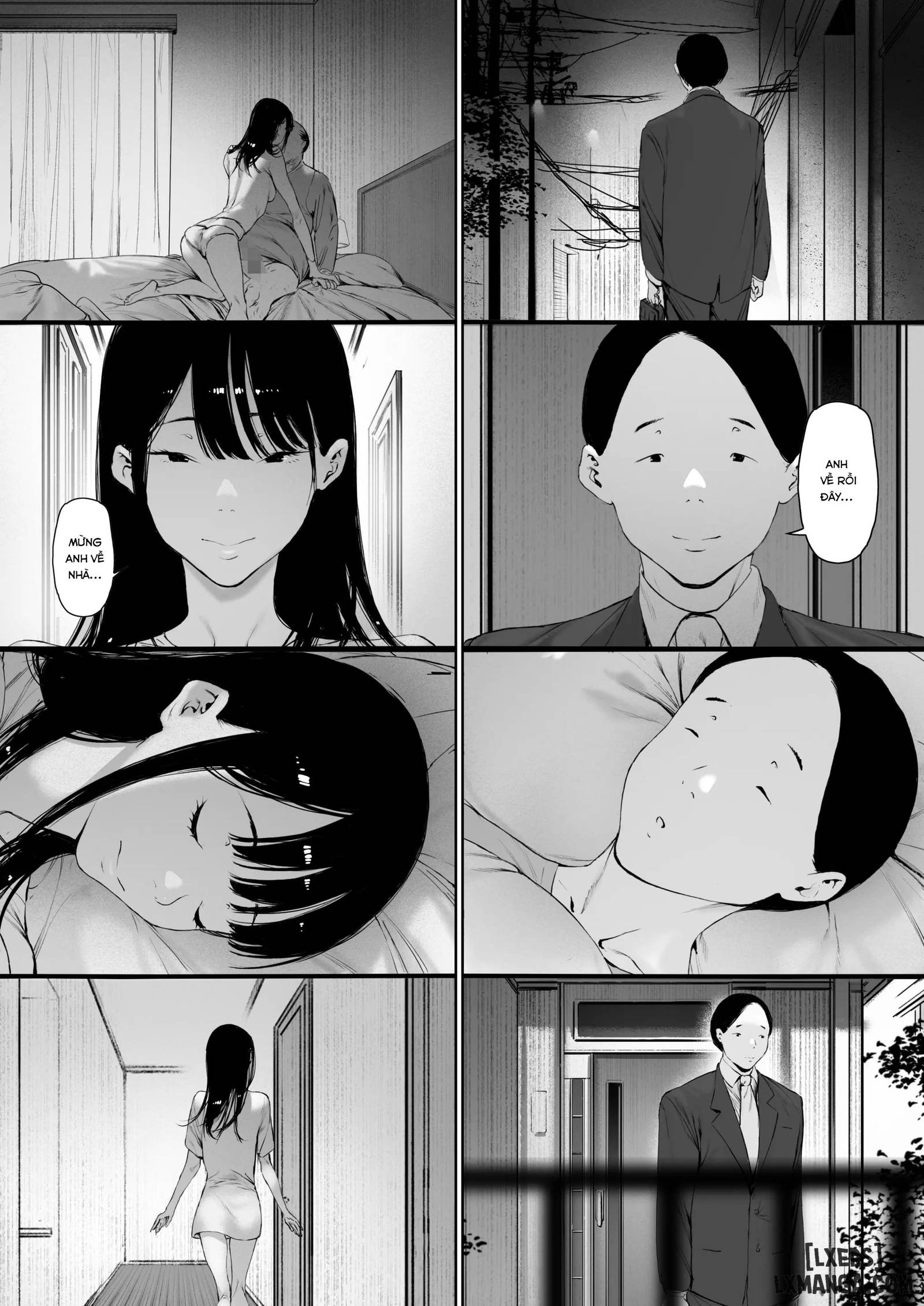 HentaiVN.net - Ảnh 59 - 3. Ánh nhìn của bố chồng 3 - Oneshot
