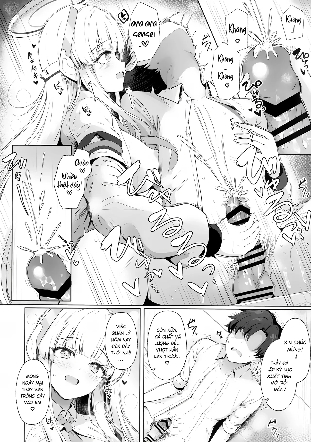 HentaiVN.net - Ảnh 7 - Sensei, chuyện quản lý cứ để em lo ạ! ♡ - One shot khô dái