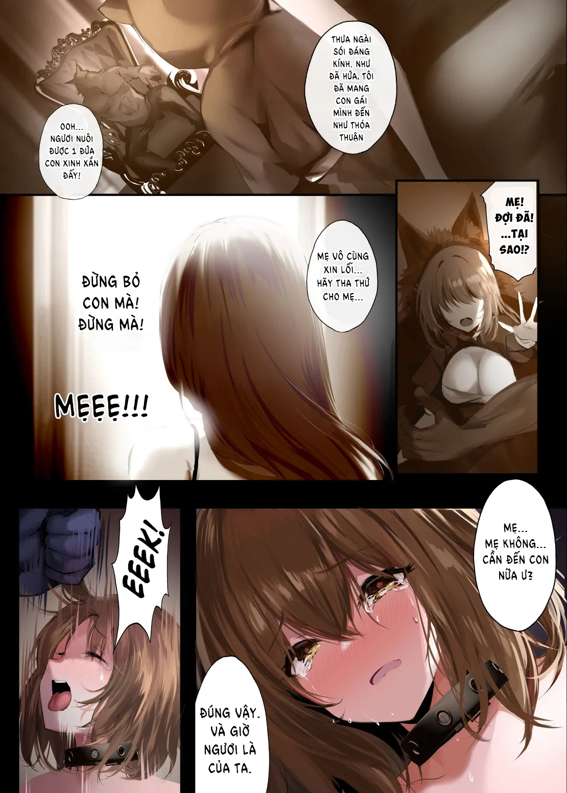 HentaiVN.net - Ảnh 6 - Truyện cổ tích: Nô lệ quàng khăn đỏ [Otogi Yobanashi -Toraware no Akazukin-] - Oneshot