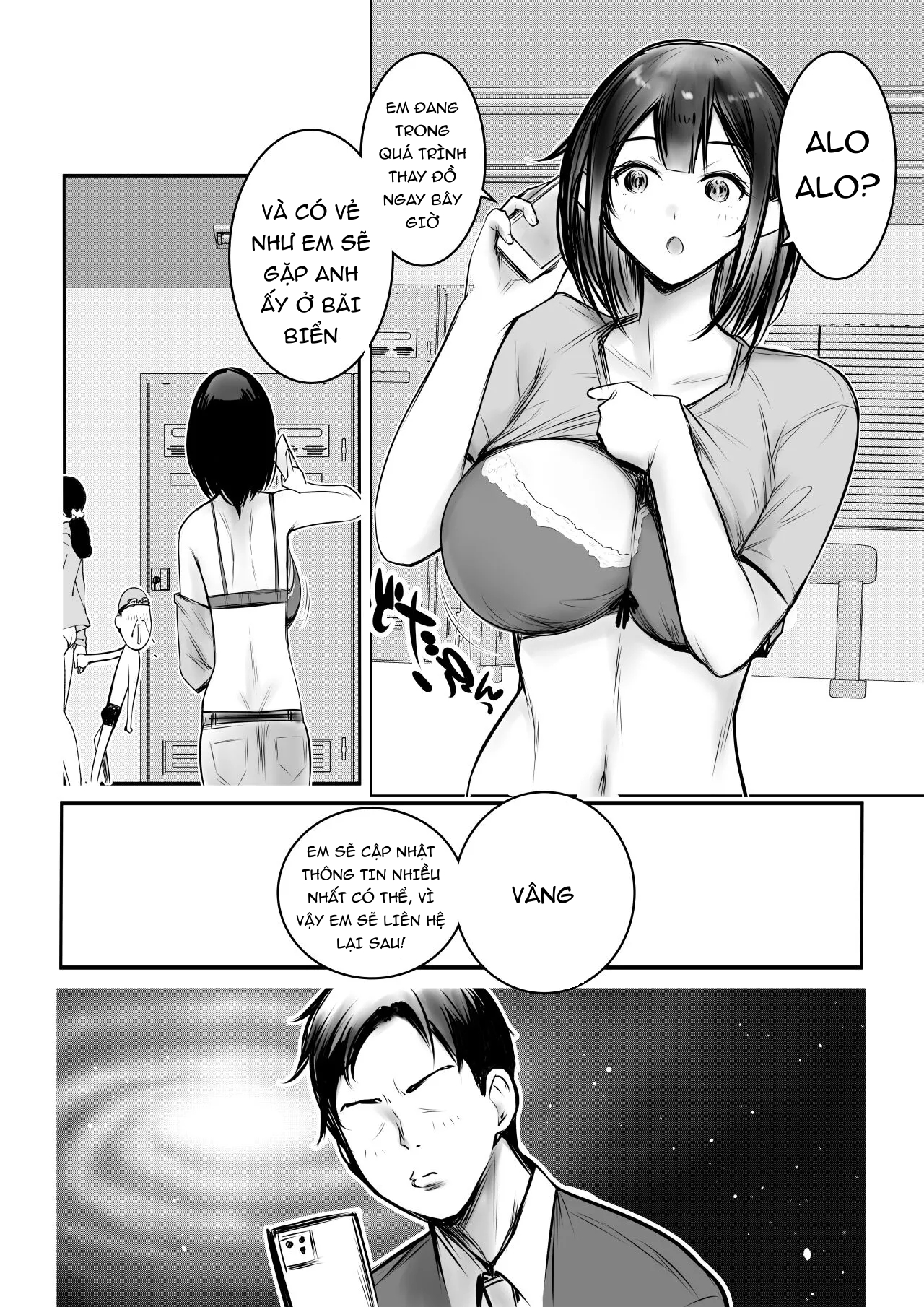 HentaiVN.net - Ảnh 7 - Boku dake ni Amaesasete Kureru Kyonyuu JK Tsuma o Hoka no Otoko ni Dakasete Mita - Chap 10