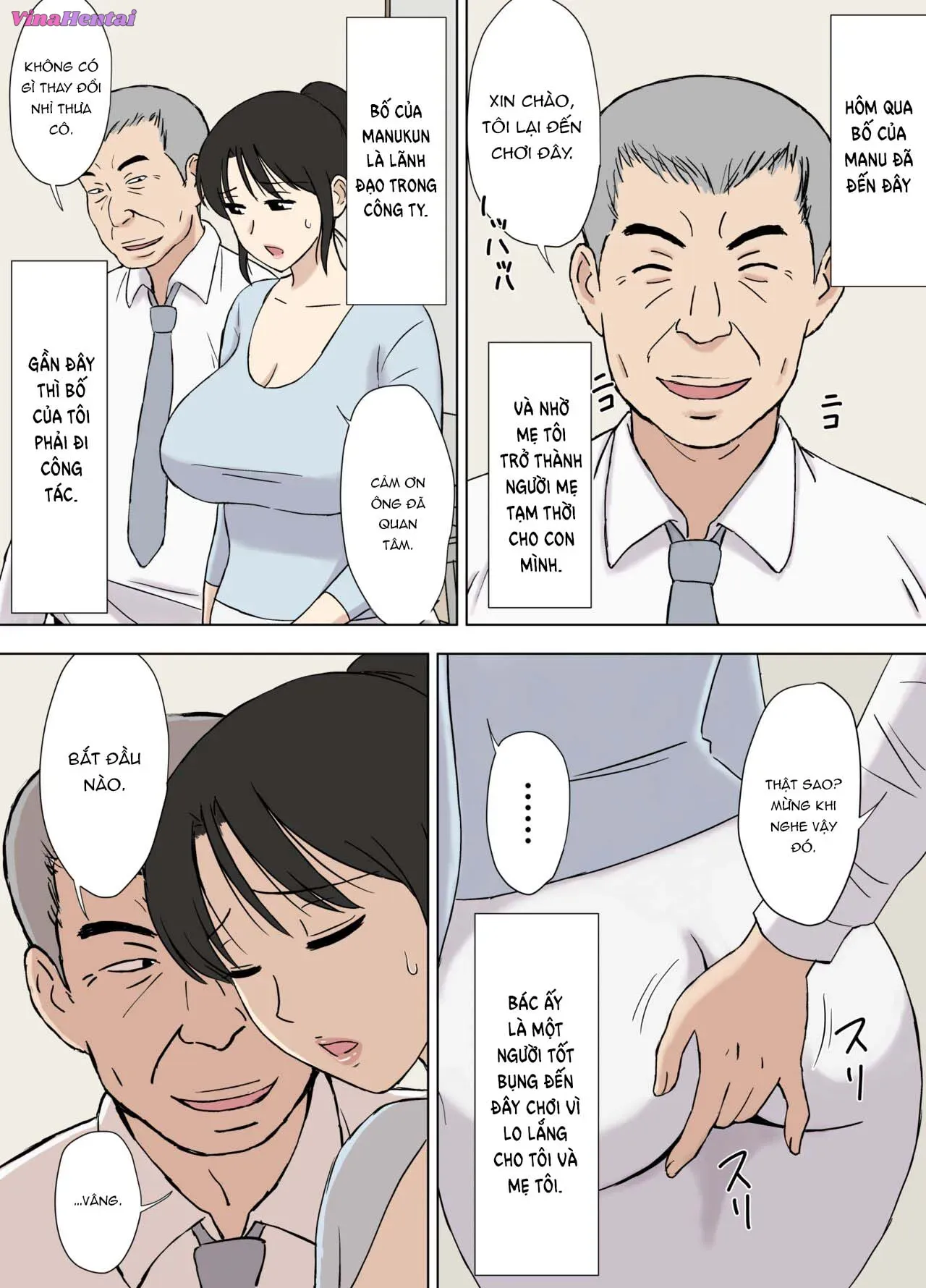 HentaiVN.net - Ảnh 6 - Mom is Manabu's [お母さんは学くんのいいなりママ] - Oneshot