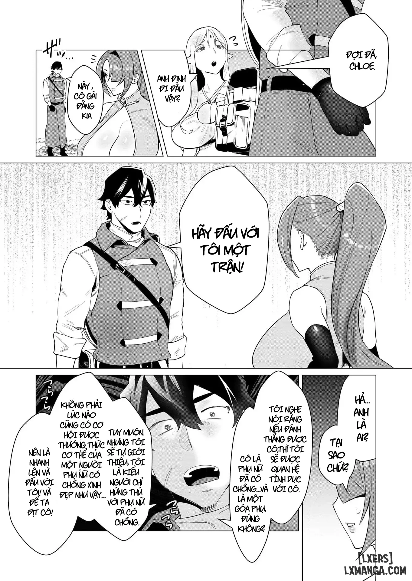 HentaiVN.net - Ảnh 6 - Vị Anh Hùng Muốn “Vợ Người Ta” Làm Phần Thưởng - Chap 2 : Dũng Sĩ x Võ Sư