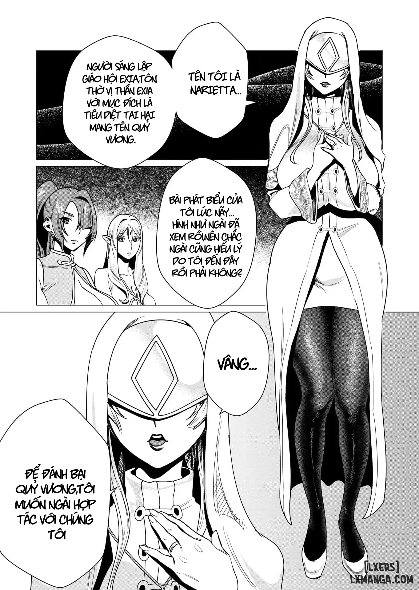 HentaiVN.net - Ảnh 6 - Vị Anh Hùng Muốn “Vợ Người Ta” Làm Phần Thưởng - Chap 4 : Giáo phái EXIA