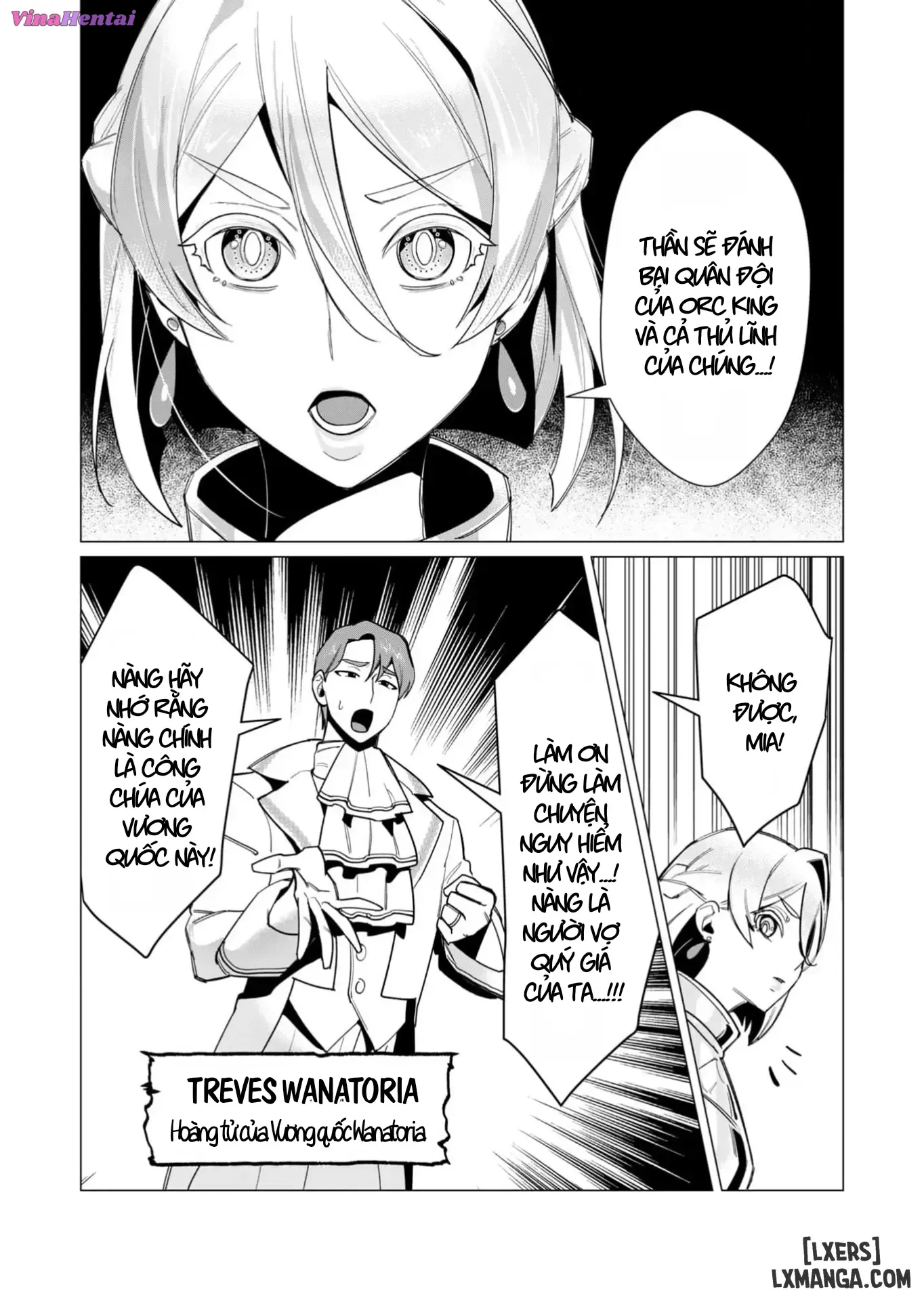 HentaiVN.net - Ảnh 6 - Vị Anh Hùng Muốn “Vợ Người Ta” Làm Phần Thưởng - Chap 10 : Dũng Sĩ x Nữ Hiệp Sĩ x Orc King