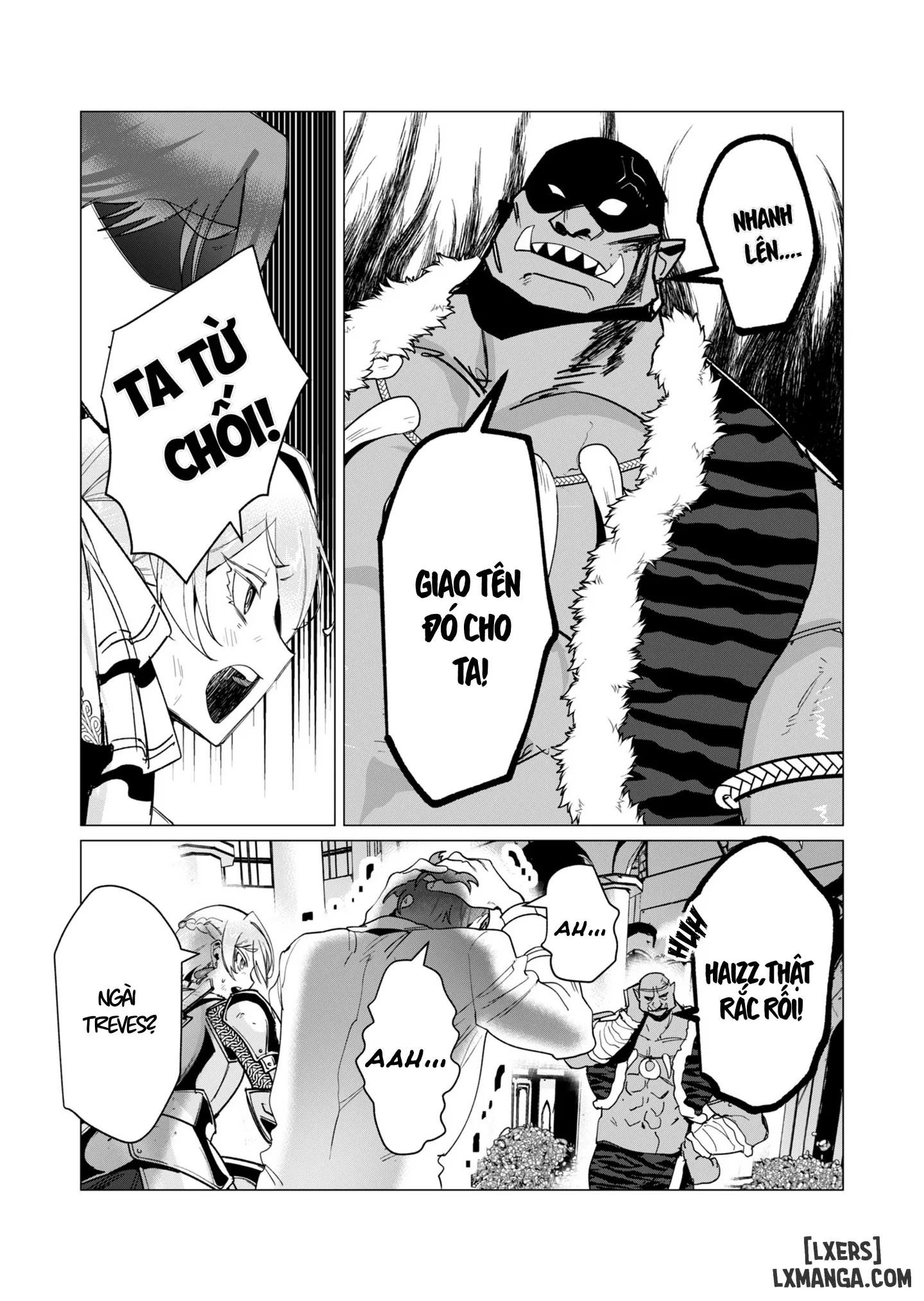 HentaiVN.net - Ảnh 6 - Vị Anh Hùng Muốn “Vợ Người Ta” Làm Phần Thưởng - Chap 13 : Dũng Sĩ x Nữ Hiệp Sĩ x Orc King(Phần 4)