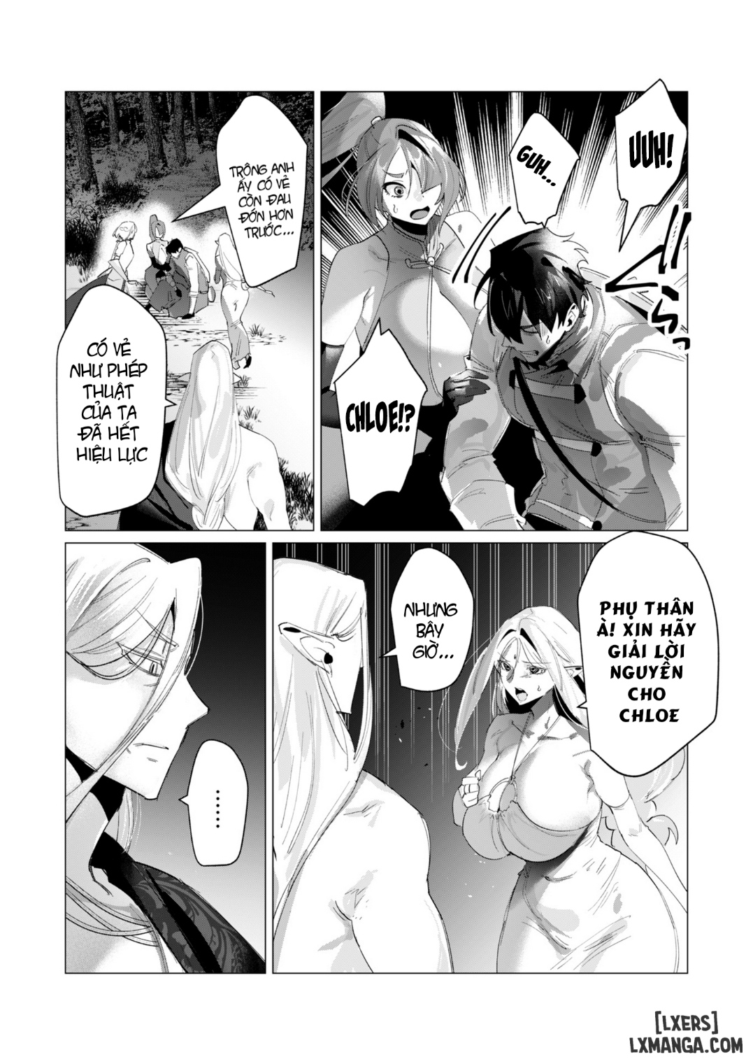 HentaiVN.net - Ảnh 6 - Vị Anh Hùng Muốn “Vợ Người Ta” Làm Phần Thưởng - Chap 17 : Dũng Sĩ và lời nguyền Dark Elf (Phần 4)
