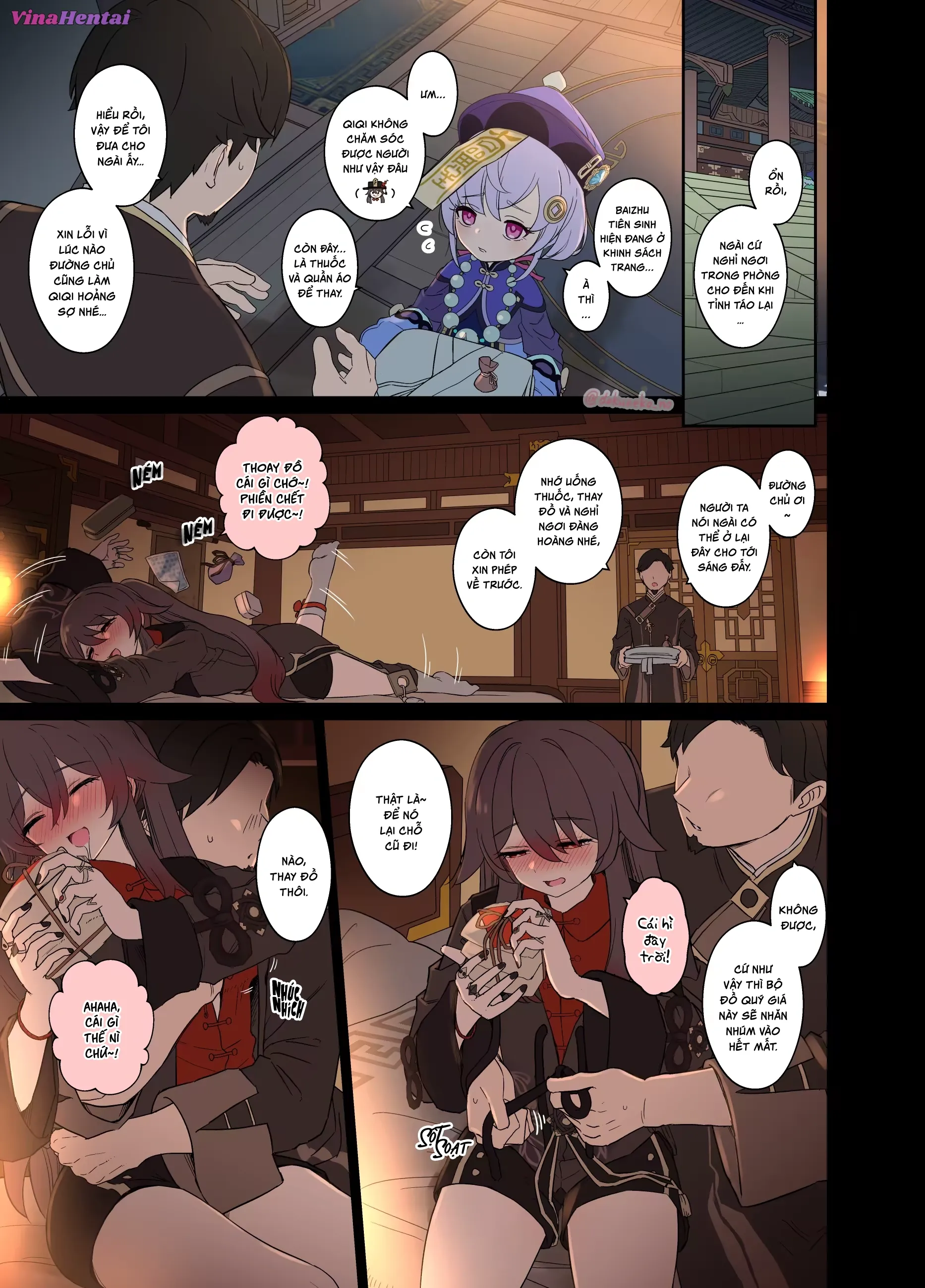 HentaiVN.net - Ảnh 7 - Làm chuyện xấu với Đường Chủ đang say xỉn! - Phần 1