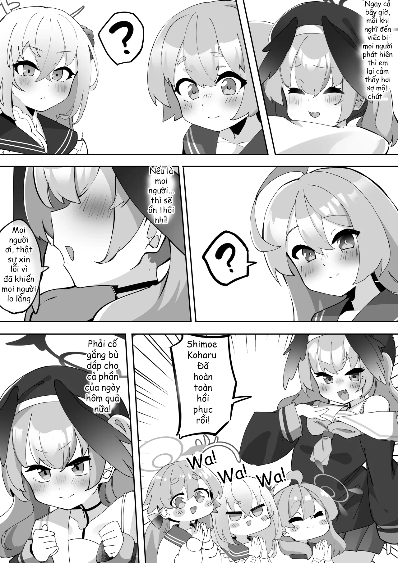 HentaiVN.net - Ảnh 7 - Futanari Koharu-chan vs Hanako-chan Manga - Chap 2