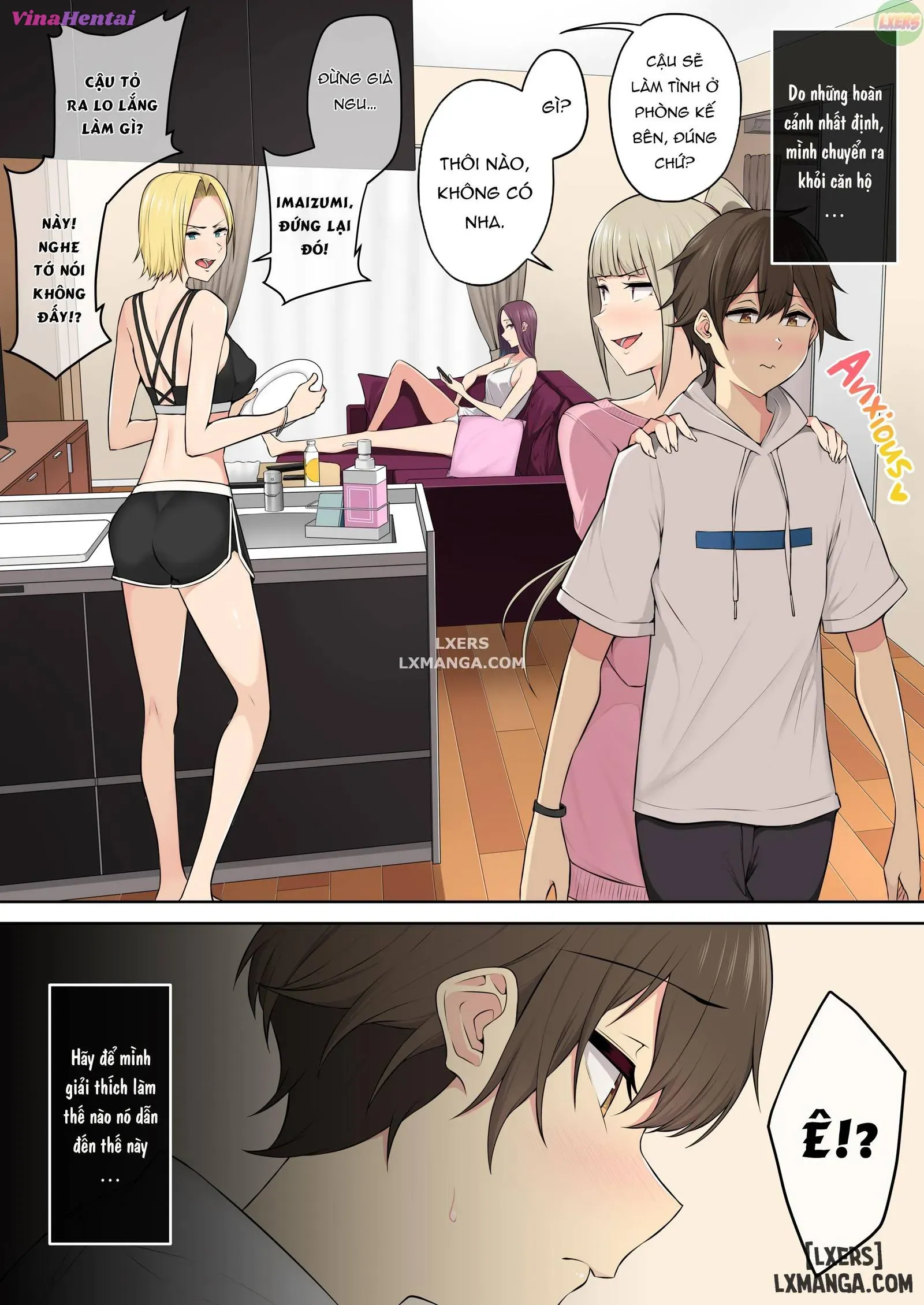 HentaiVN.net - Ảnh 6 - Imaizumi đưa cả bầy Gyaru về nhà mình - Chapter 4