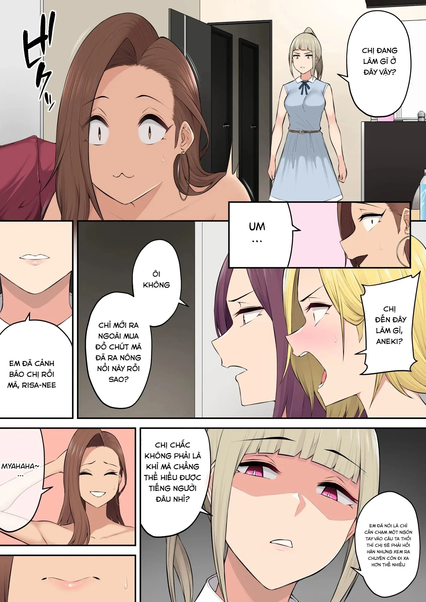 HentaiVN.net - Ảnh 6 - Imaizumi đưa cả bầy Gyaru về nhà mình - Chap 4.3