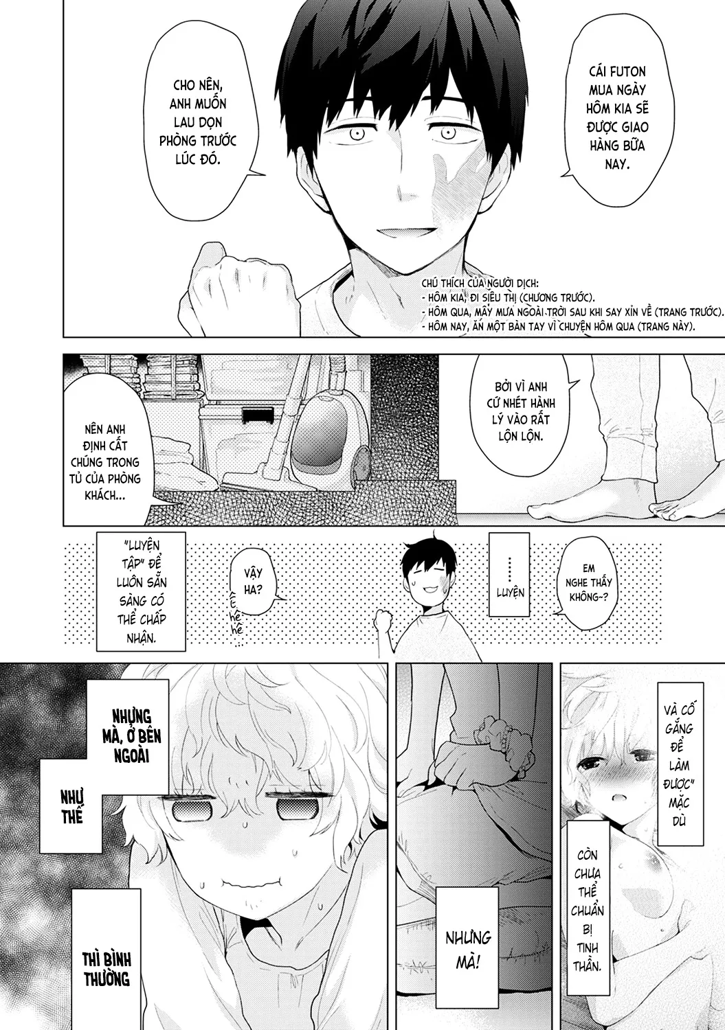 HentaiVN.net - Ảnh 5 - Cô bé mèo hoang [ノラネコ少女との暮らしかた; Noraneko Shoujo to no Kurashikata; Sống cùng cô bé mèo hoang] - 03. Mèo hoang tự tập luyện