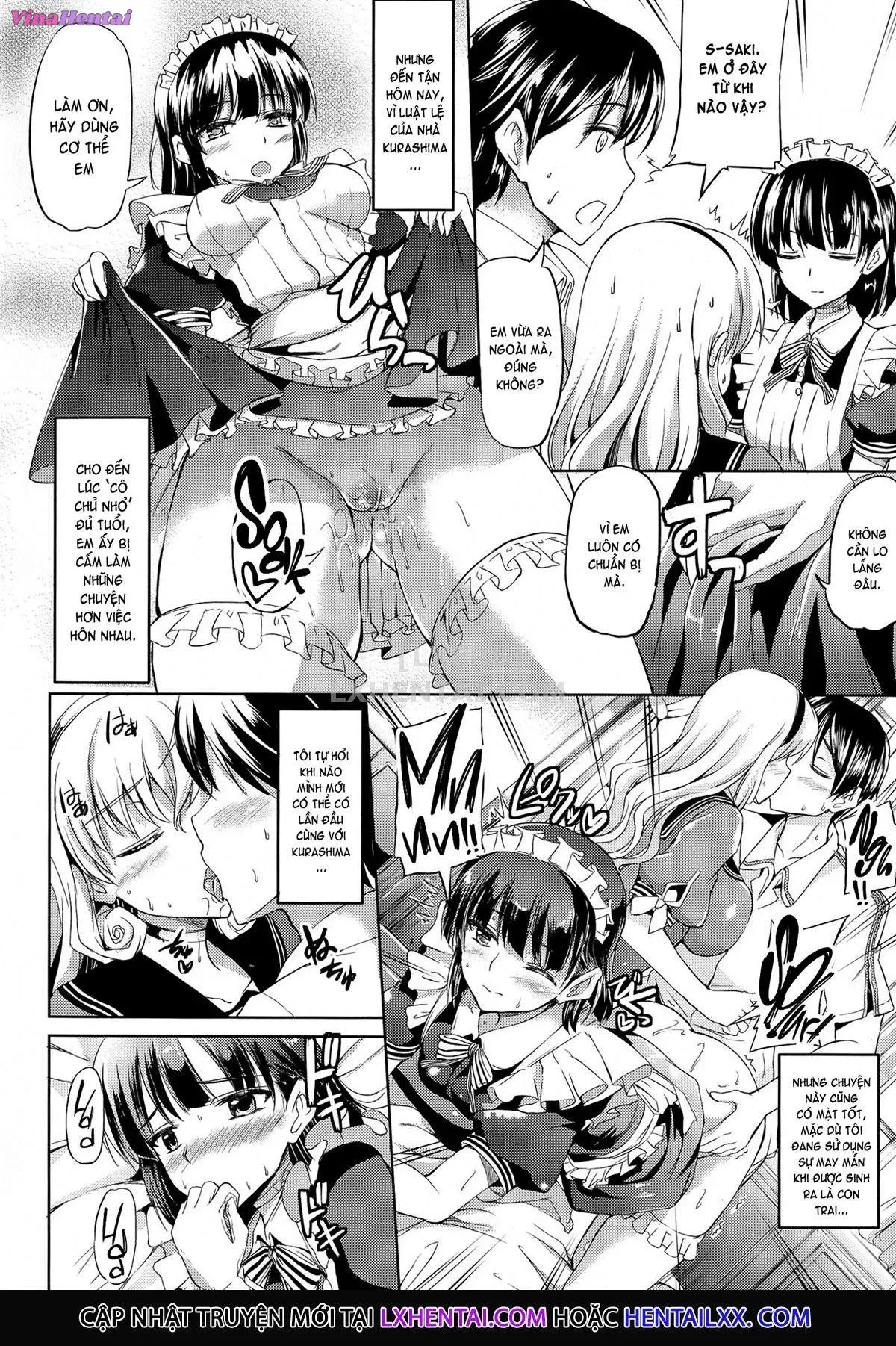 HentaiVN.net - Ảnh 6 - Ojousama No Maid Jijou - Chap 9