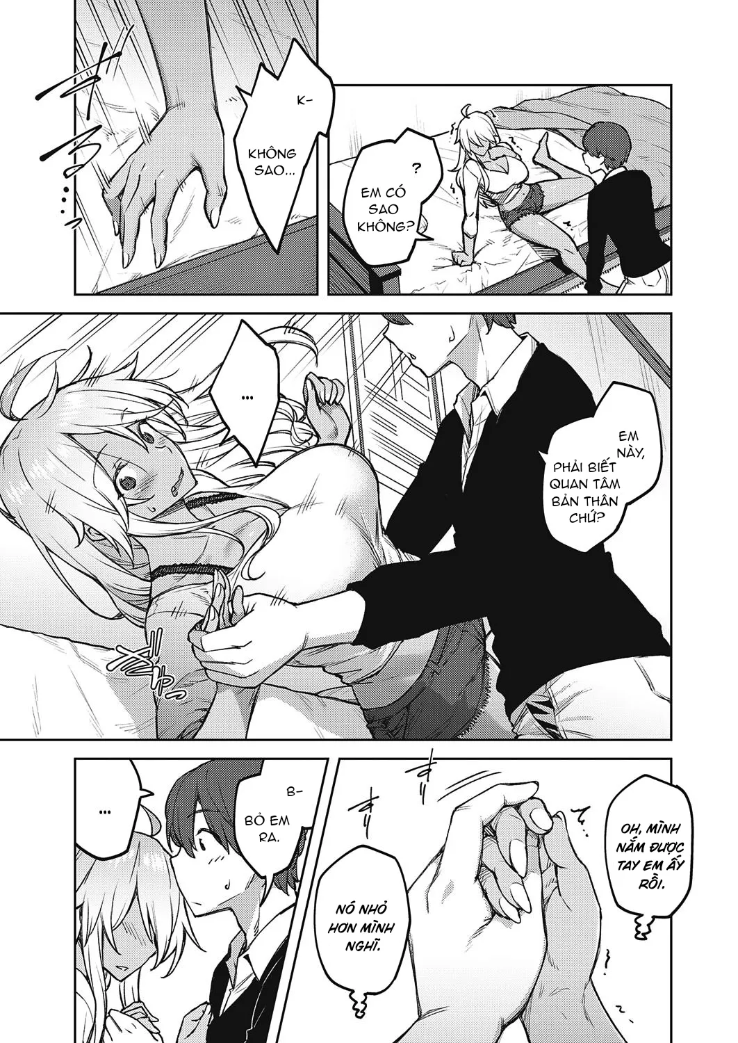 HentaiVN.net - Ảnh 6 - Nắm tay là có bầu [When You Take My Hand in Yours; khi em nắm lấy tay anh] - Ngọc bú đường