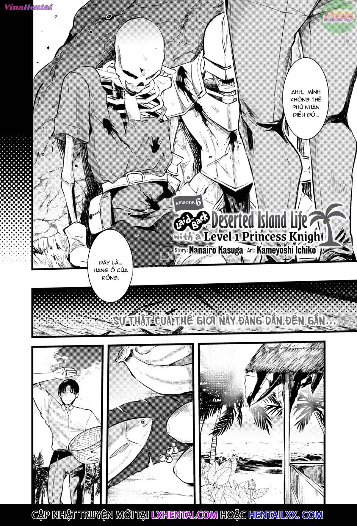 HentaiVN.net - Ảnh 6 - Cuộc sống thư thái nơi đảo hoang cùng cô Kỵ sĩ công chúa Level 1 - Chap 6