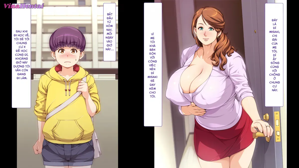 HentaiVN.net - Ảnh 6 - Oba-san to Boku no H na Obenkyou - Chap 1