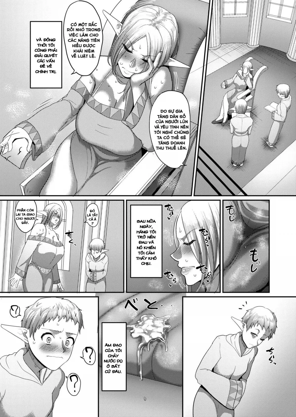 HentaiVN.net - Ảnh 6 - Takabisha Elf Kyousei Konin - Chap 4