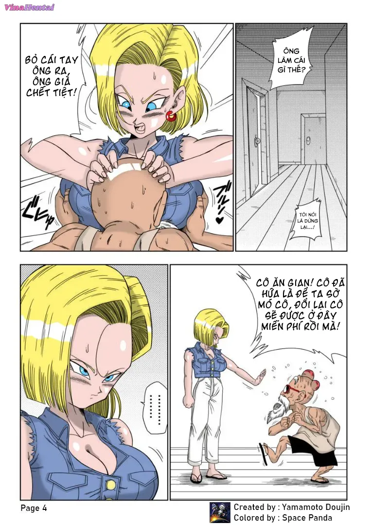 HentaiVN.net - Ảnh 6 - Android 18 sa đọa [Màu + Không che] [Android n18 VS Kamesennin (Dragon Ball)] - Oneshot [Màu]