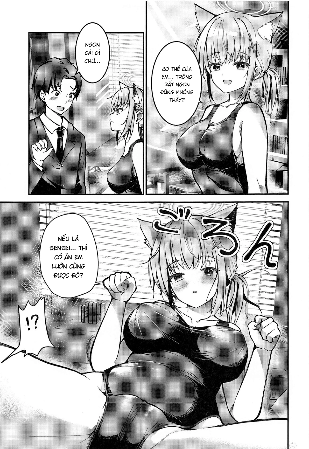 HentaiVN.net - Ảnh 7 - Mizugi Shiroko ga Sukihoudai Shite Kuru Hanashi - One shot khô dái