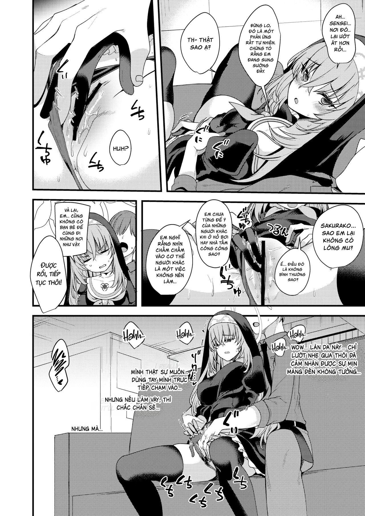 HentaiVN.net - Ảnh 7 - Sakurako chẳng hề hay biết. - One shot khô dái