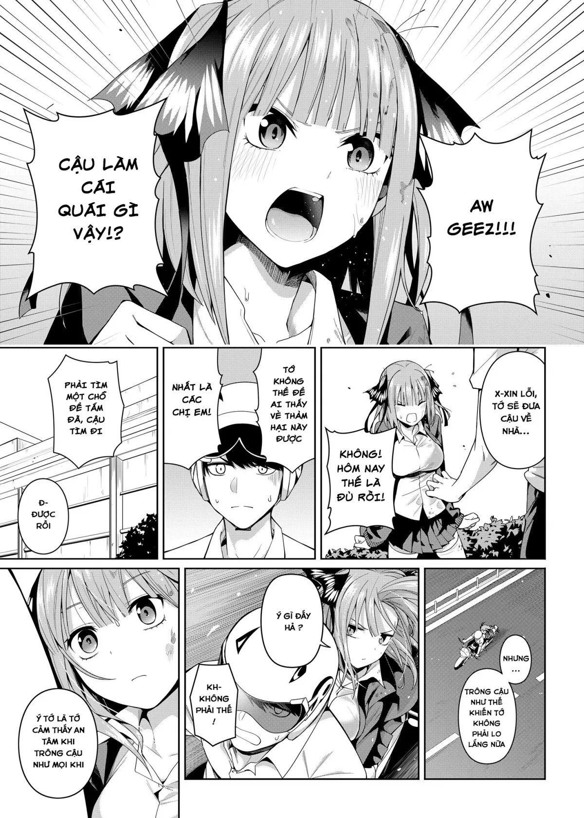 HentaiVN.net - Ảnh 6 - Nibun no Yuudou (Gotoubun no Hanayome) [Half Seduction] - Oneshot