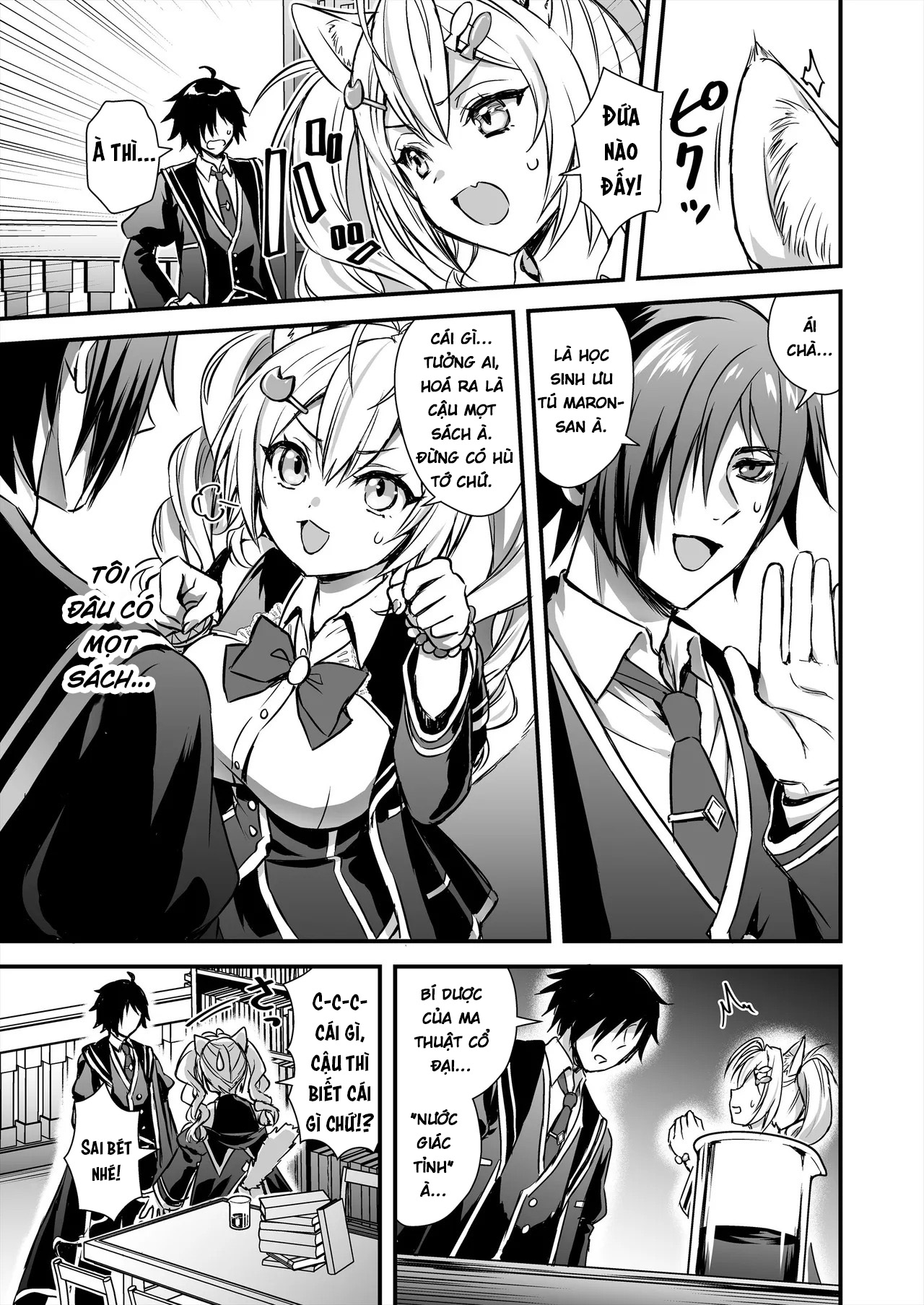 HentaiVN.net - Ảnh 6 - Mahou Gakuen No Ochikobore - Chap 2