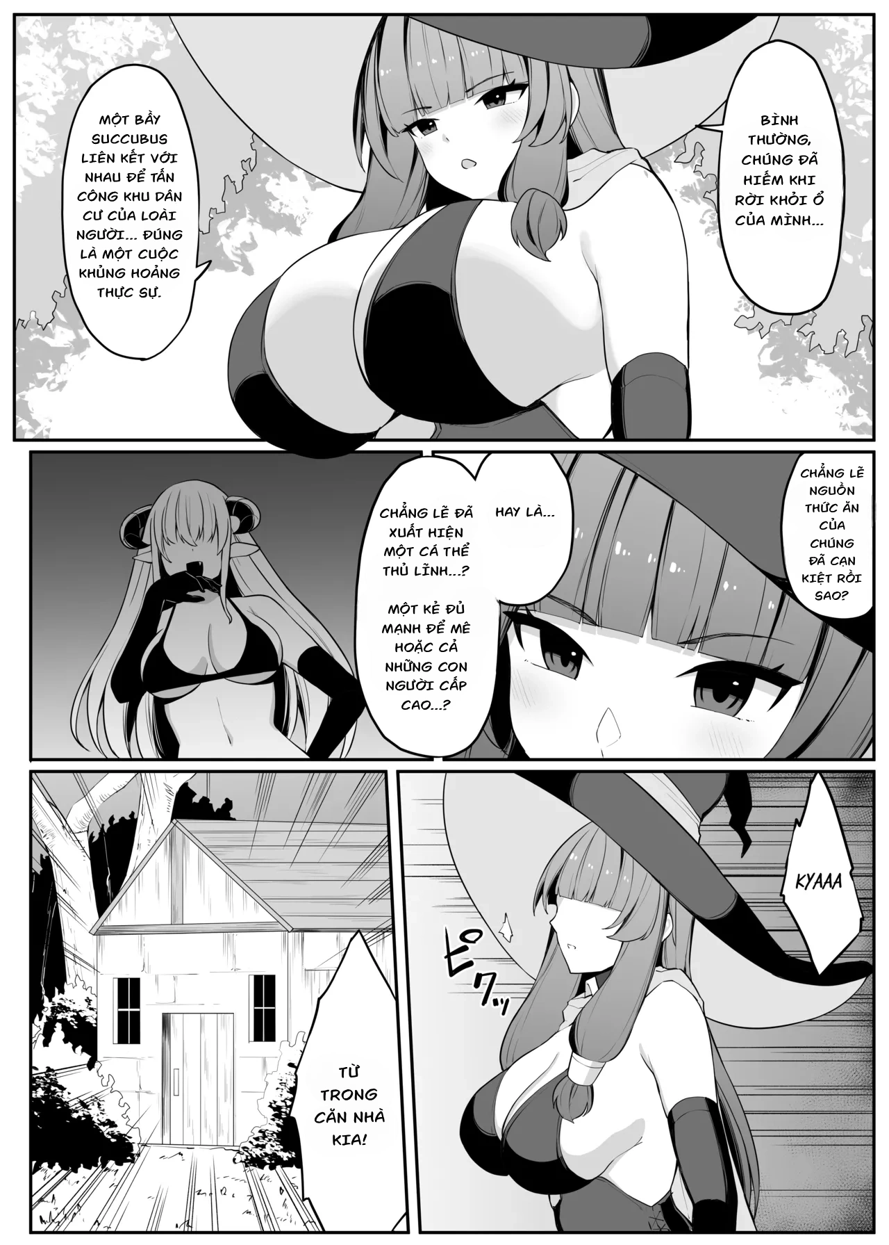 HentaiVN.net - Ảnh 6 - Câu chuyện về nữ phù thủy mạnh nhất bị một succubus mê hoặc và đánh bại. - Oneshot