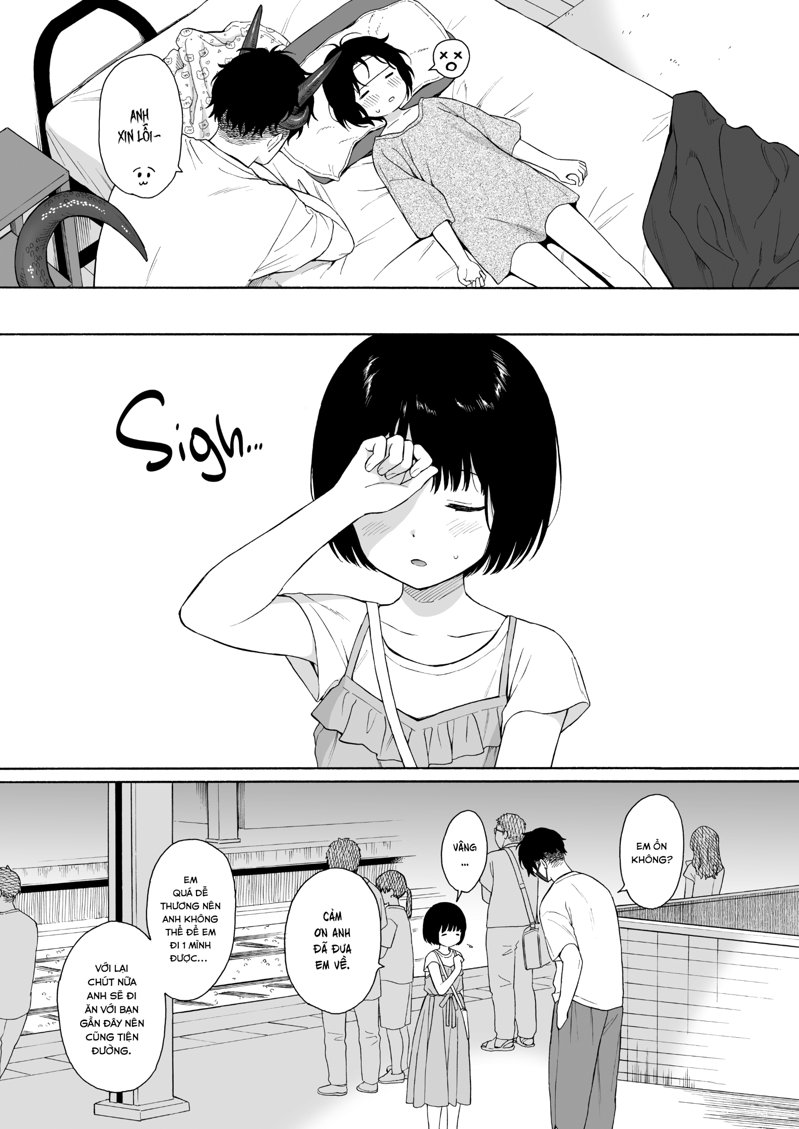 HentaiVN.net - Ảnh 60 - Yuzuru và con quỷ được triệu hồi - Phần 2 : Midday Demon