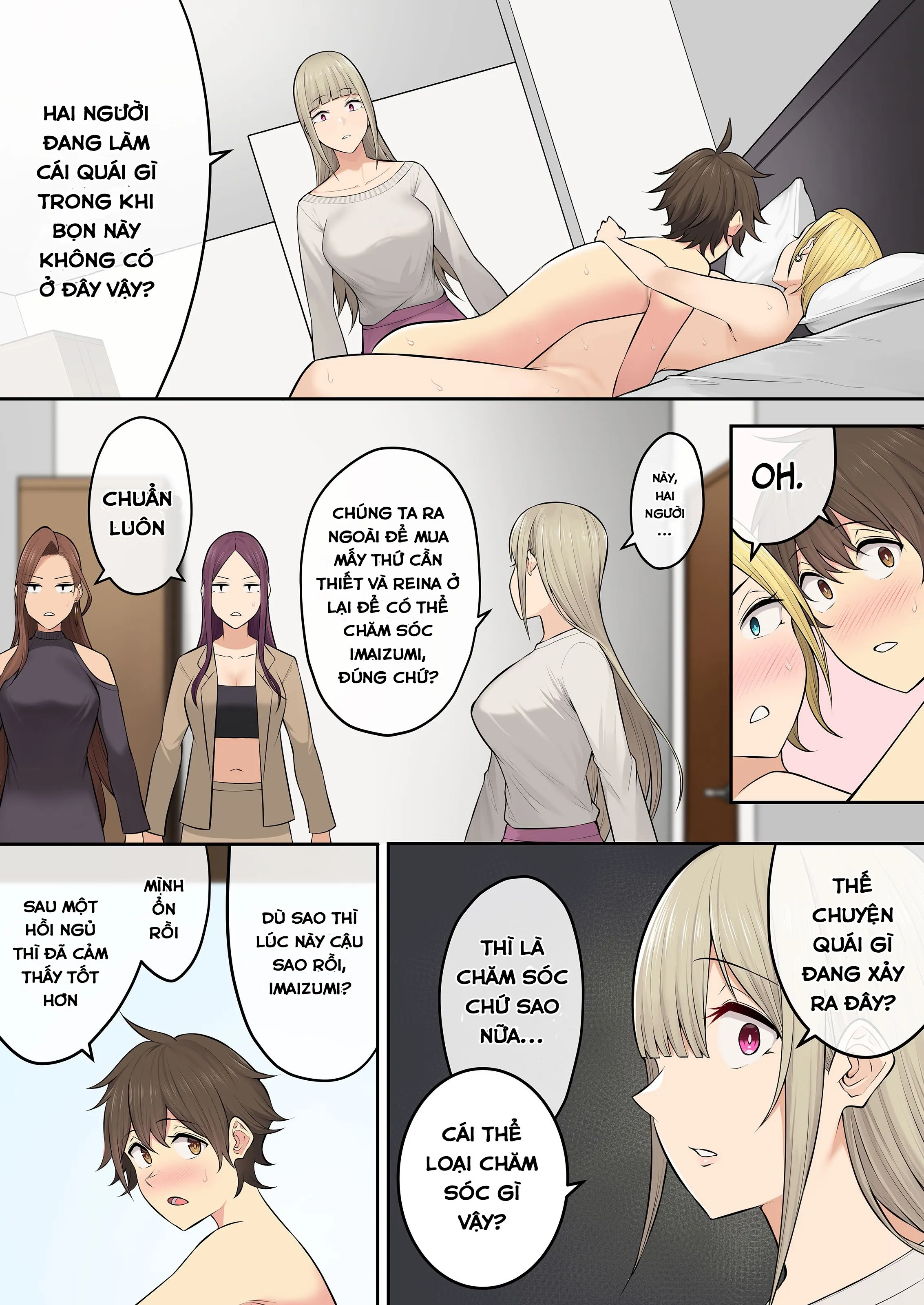 HentaiVN.net - Ảnh 60 - Imaizumi đưa cả bầy Gyaru về nhà mình - Chap 5