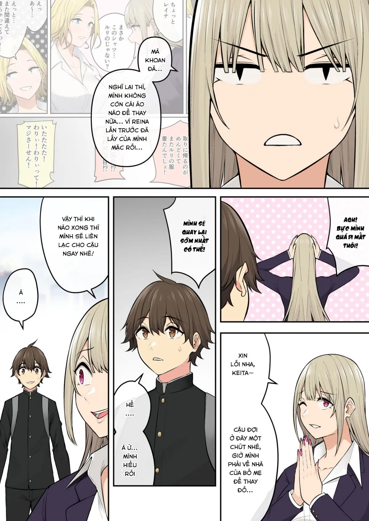 HentaiVN.net - Ảnh 61 - Imaizumi đưa cả bầy Gyaru về nhà mình - Chap 6