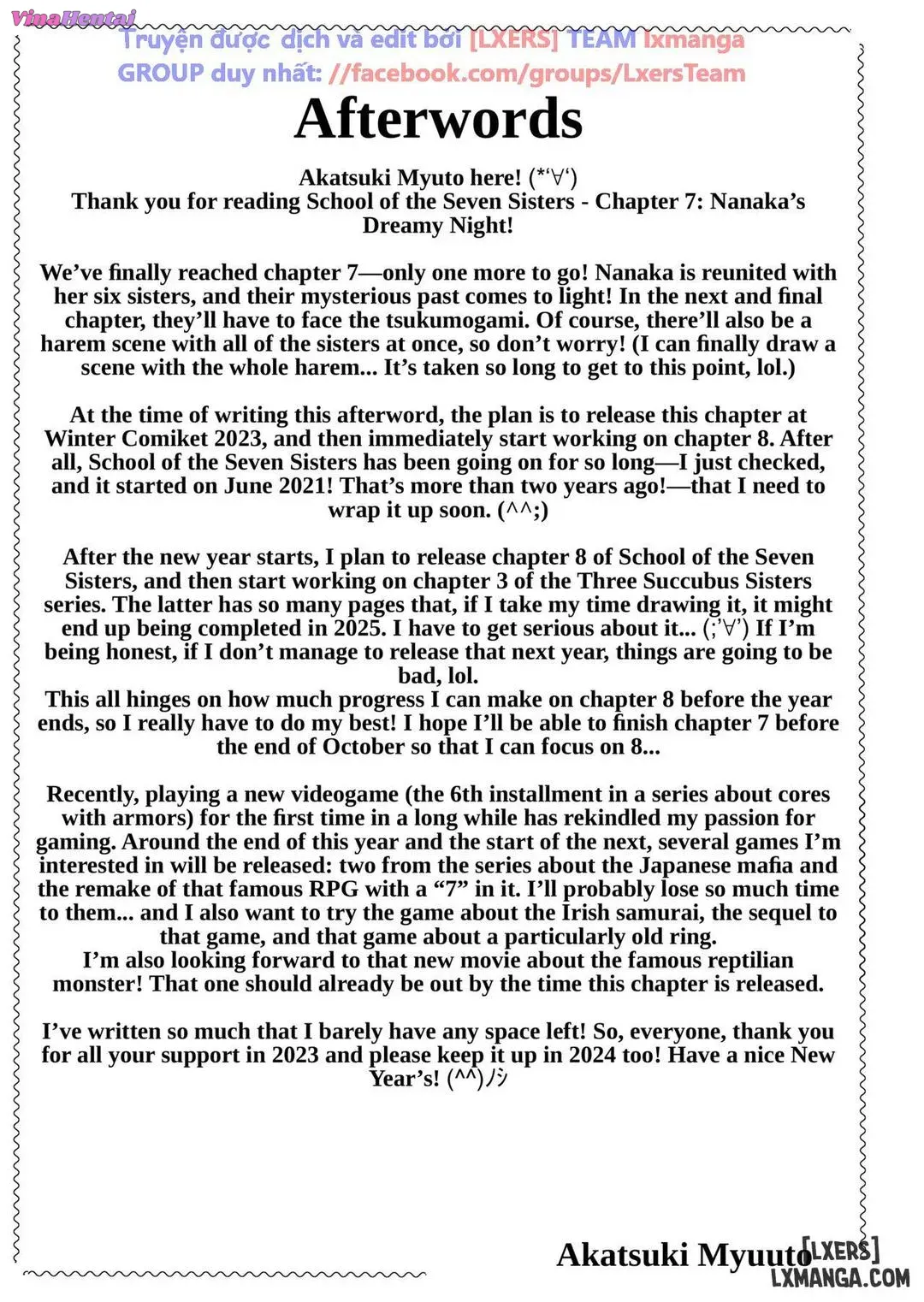 HentaiVN.net - Ảnh 63 - Thiên đường của Nanaka ~ Ngôi trường vùng quê với dàn harem mỹ nữ - Chap 7
