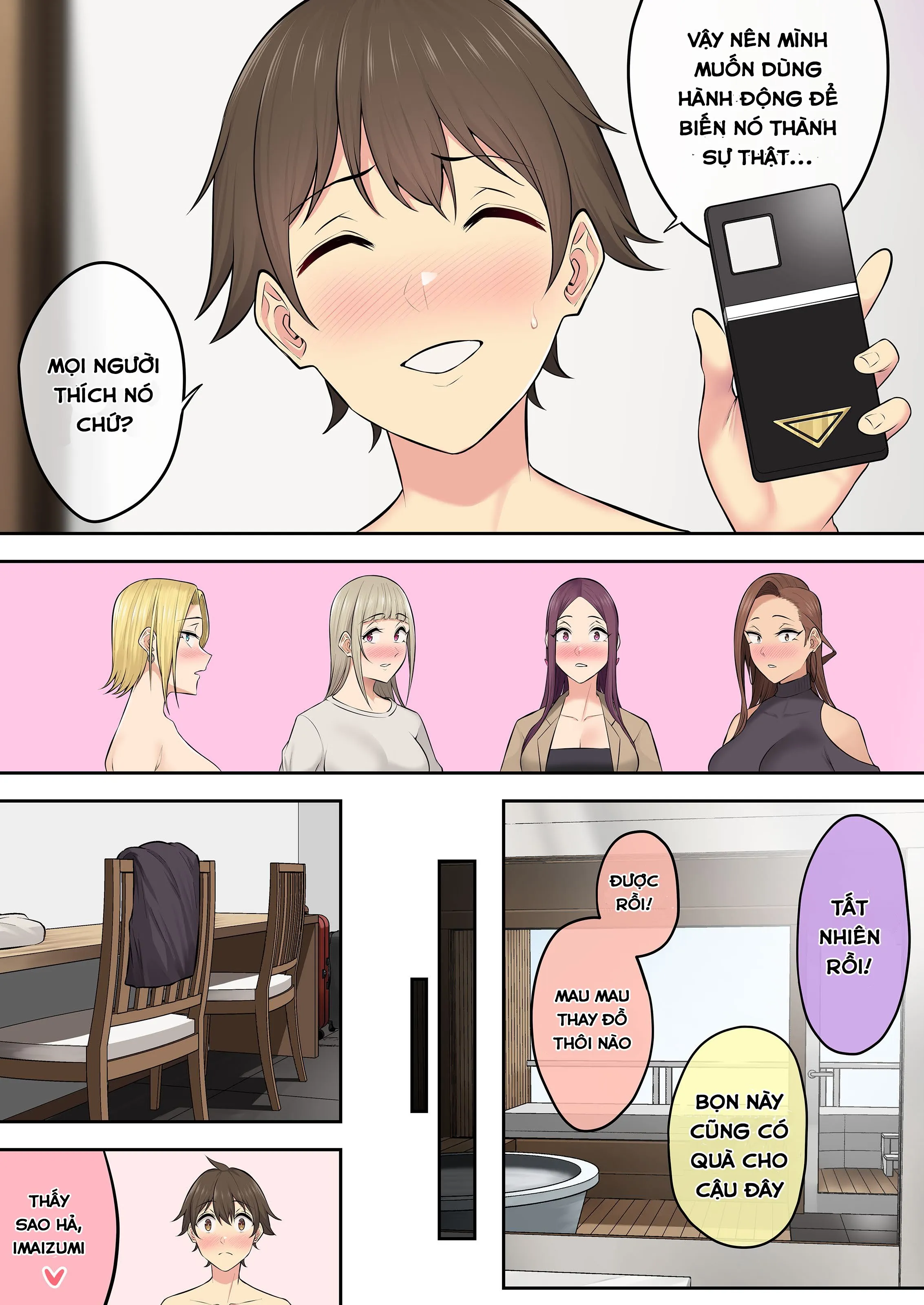 HentaiVN.net - Ảnh 64 - Imaizumi đưa cả bầy Gyaru về nhà mình - Chap 5
