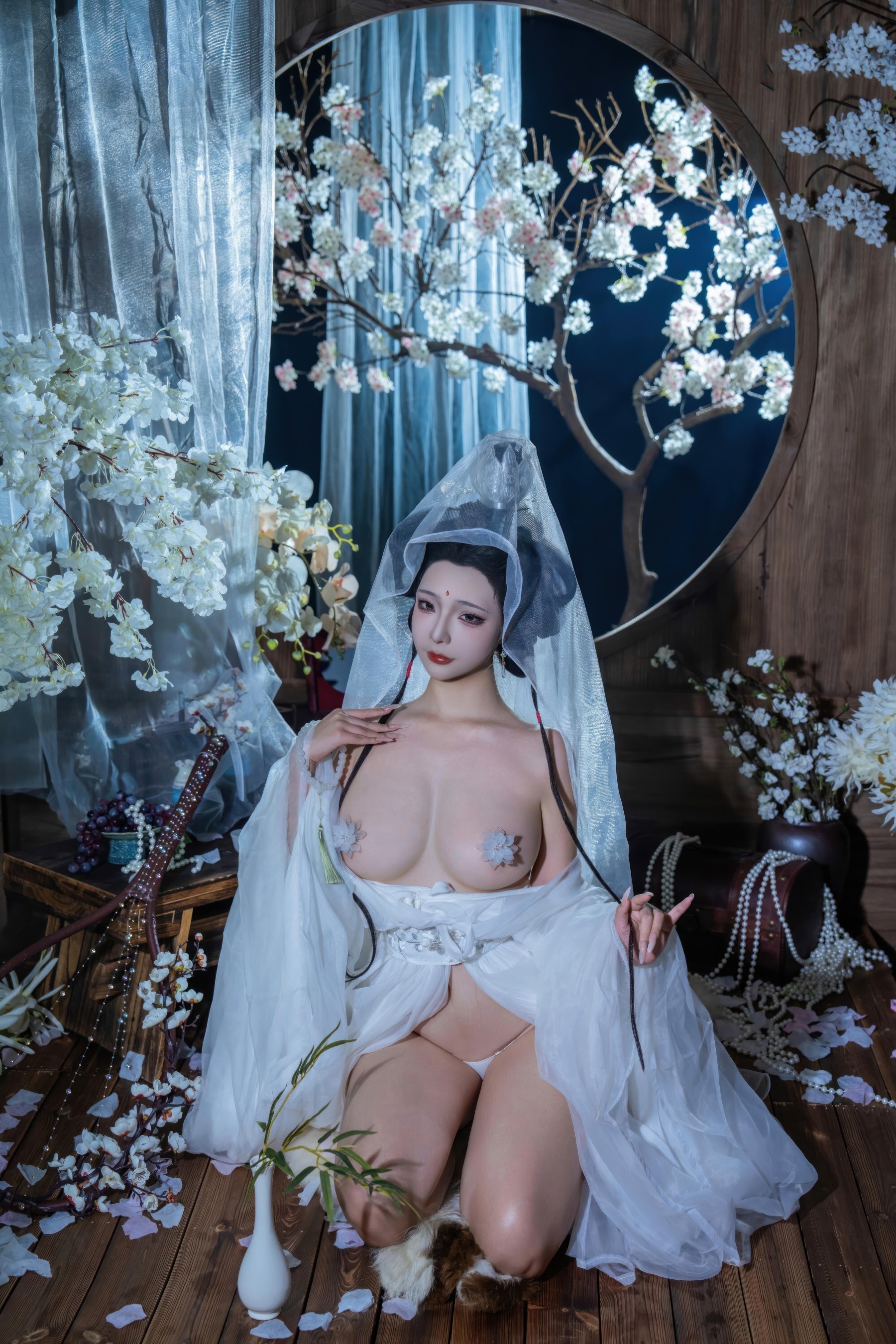 HentaiVN.net - Ảnh 52 - Cosplay thánh nữ Bạch Liên Giáo - Chương đầu