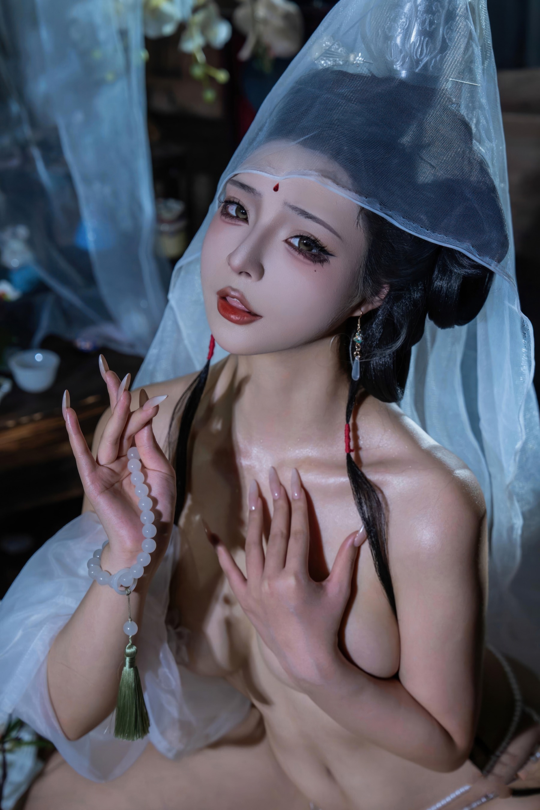 HentaiVN.net - Ảnh 16 - Cosplay thánh nữ Bạch Liên Giáo - Chương cuối
