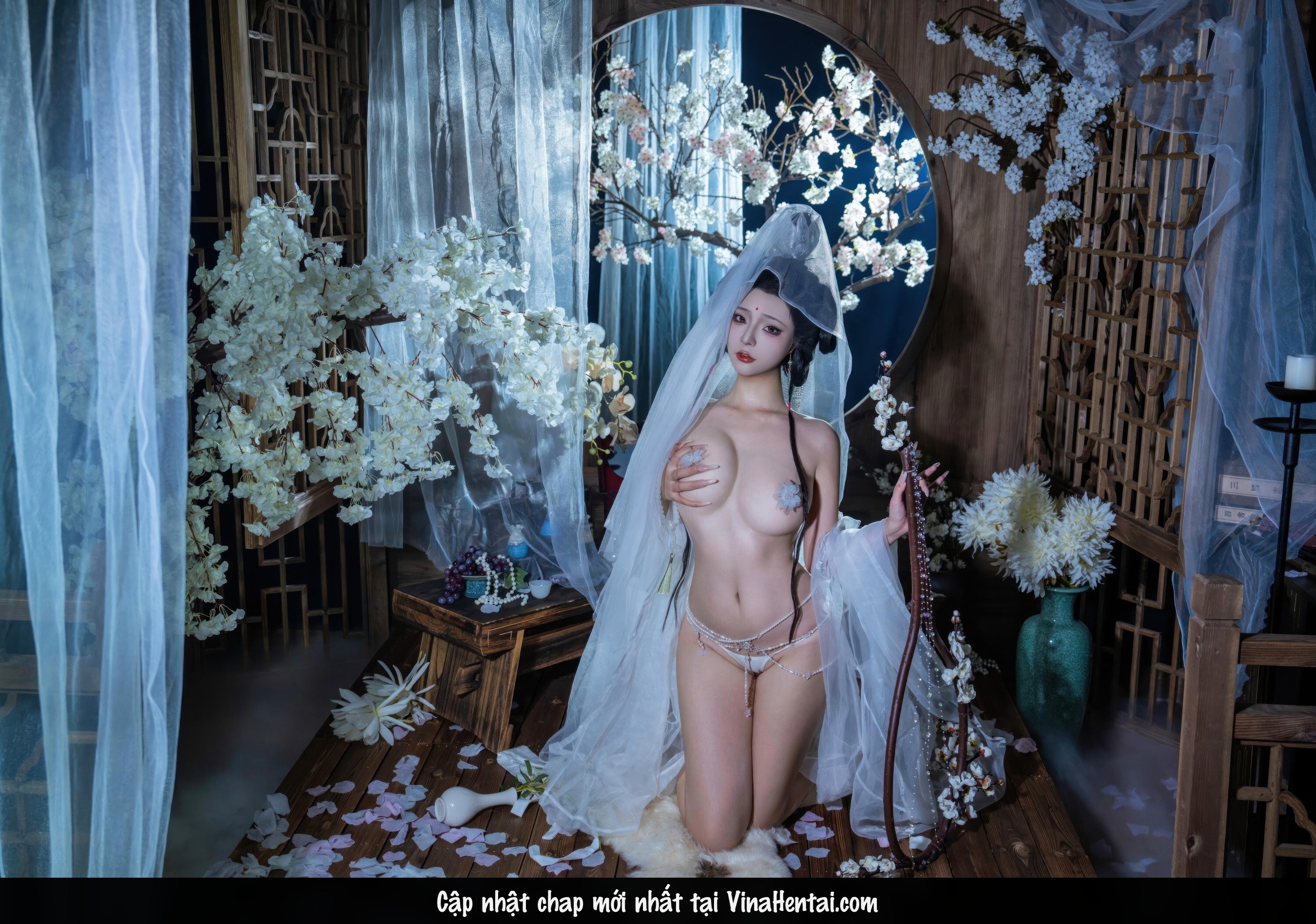 HentaiVN.net - Ảnh 43 - Cosplay thánh nữ Bạch Liên Giáo - Chương cuối