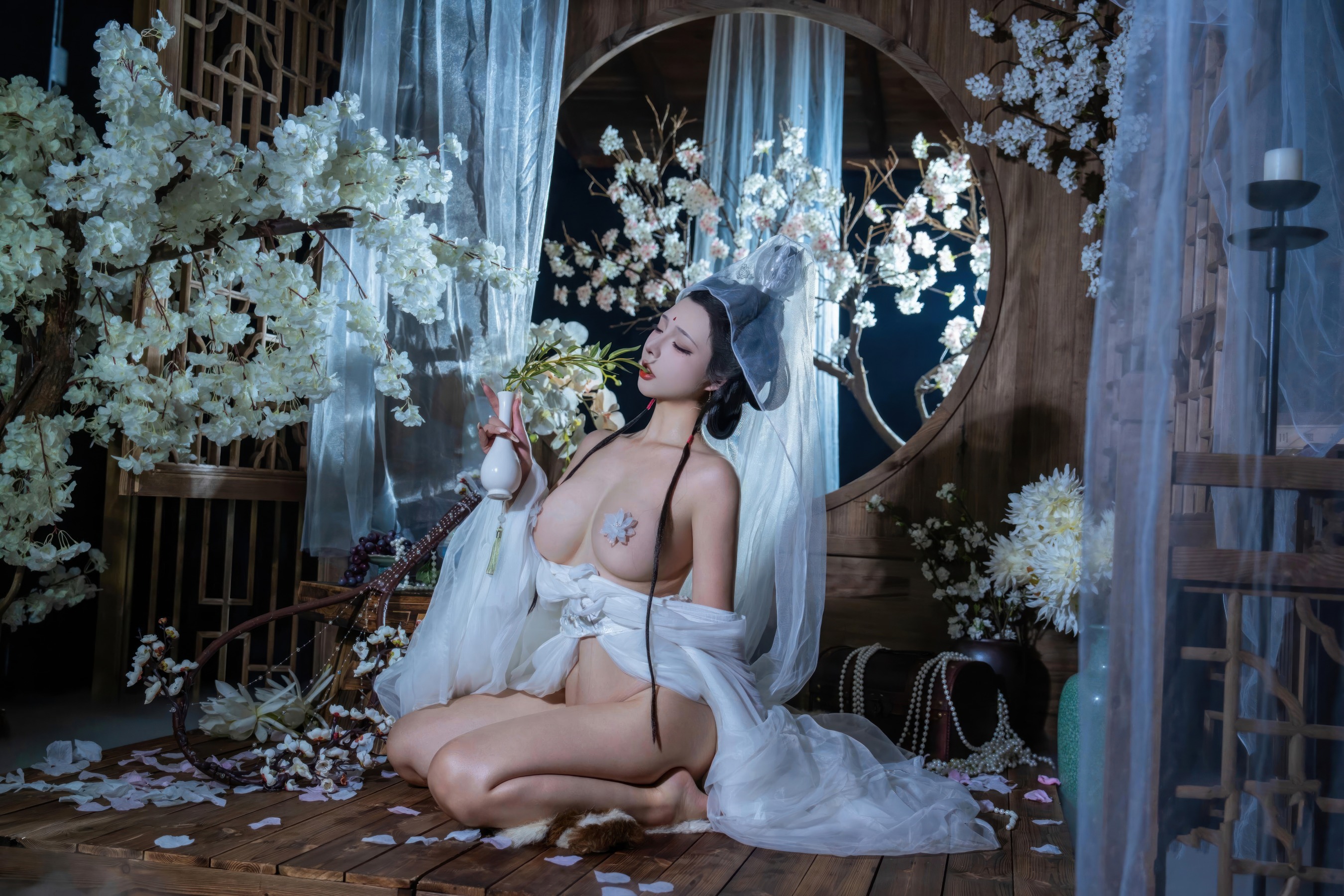 HentaiVN.net - Ảnh 60 - Cosplay thánh nữ Bạch Liên Giáo - Chương đầu