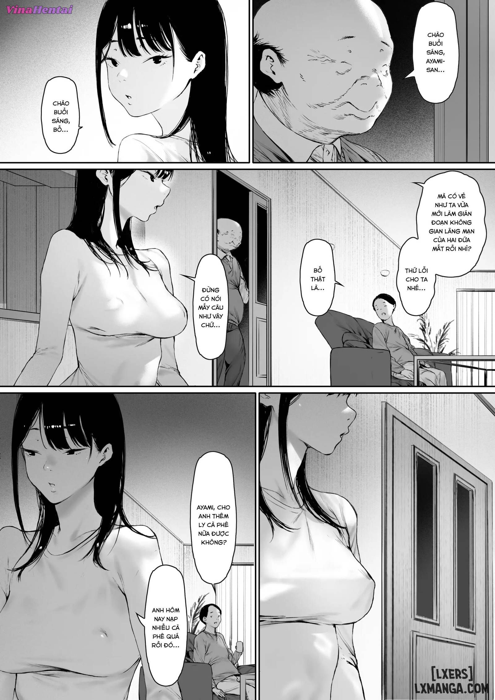 HentaiVN.net - Ảnh 66 - 3. Ánh nhìn của bố chồng 3 - Oneshot
