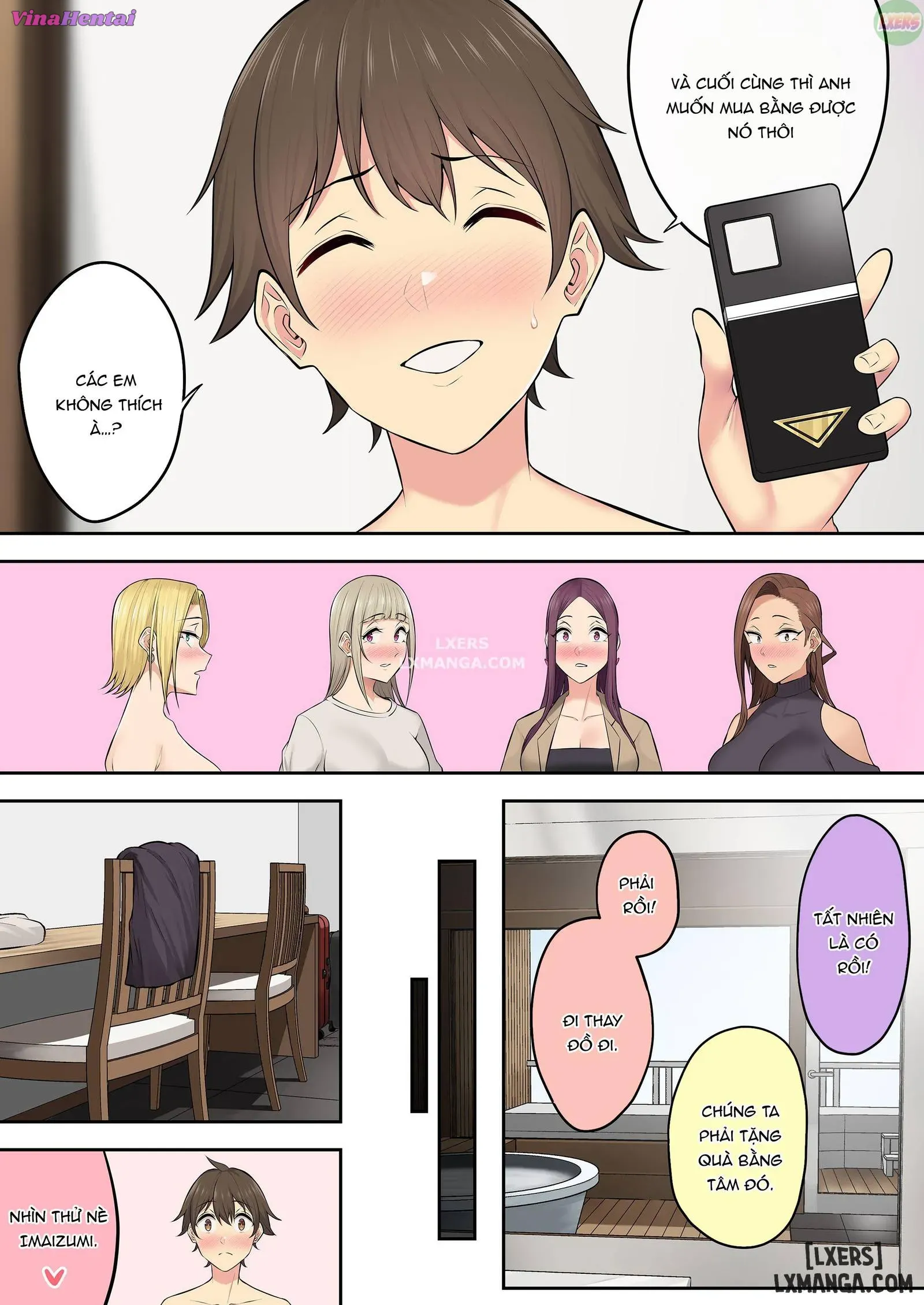 HentaiVN.net - Ảnh 67 - Imaizumi đưa cả bầy Gyaru về nhà mình - Chapter 5