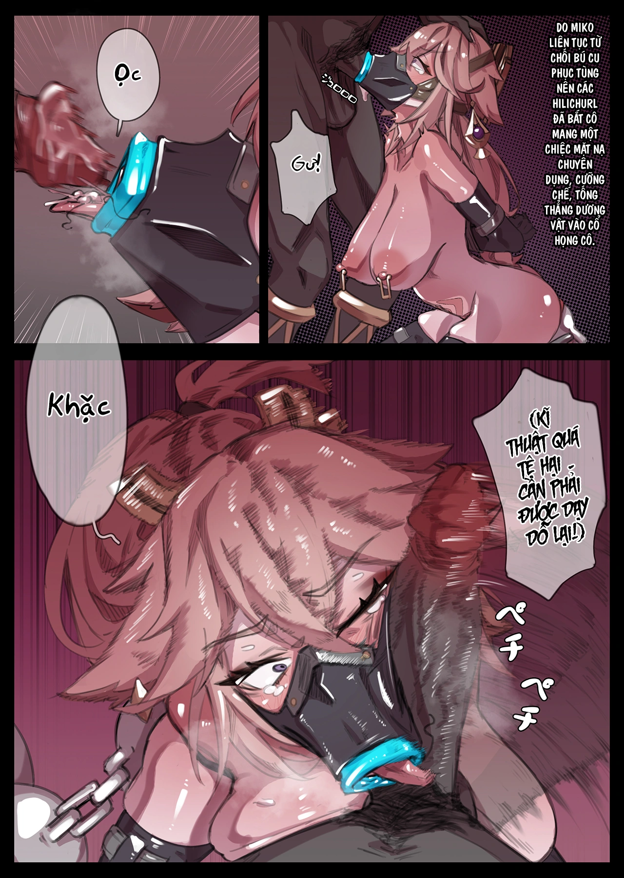 HentaiVN.net - Ảnh 4 - Tổng hợp truyện vẽ bởi Miwerjooggetser - Hilichurl no Ｄorei Kachiku Ochi Miko (Genshin Impact - Yae Miko)