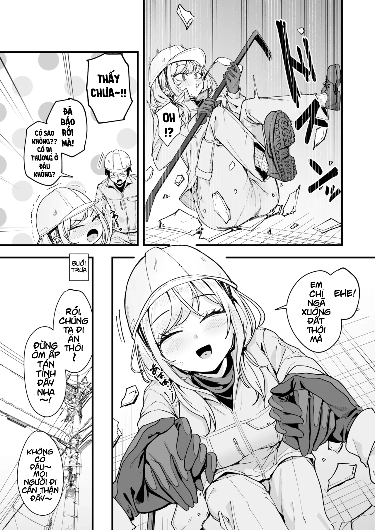 HentaiVN.net - Ảnh 3 - Fuyu to Genba to Sagyou Gal - Chapter 2