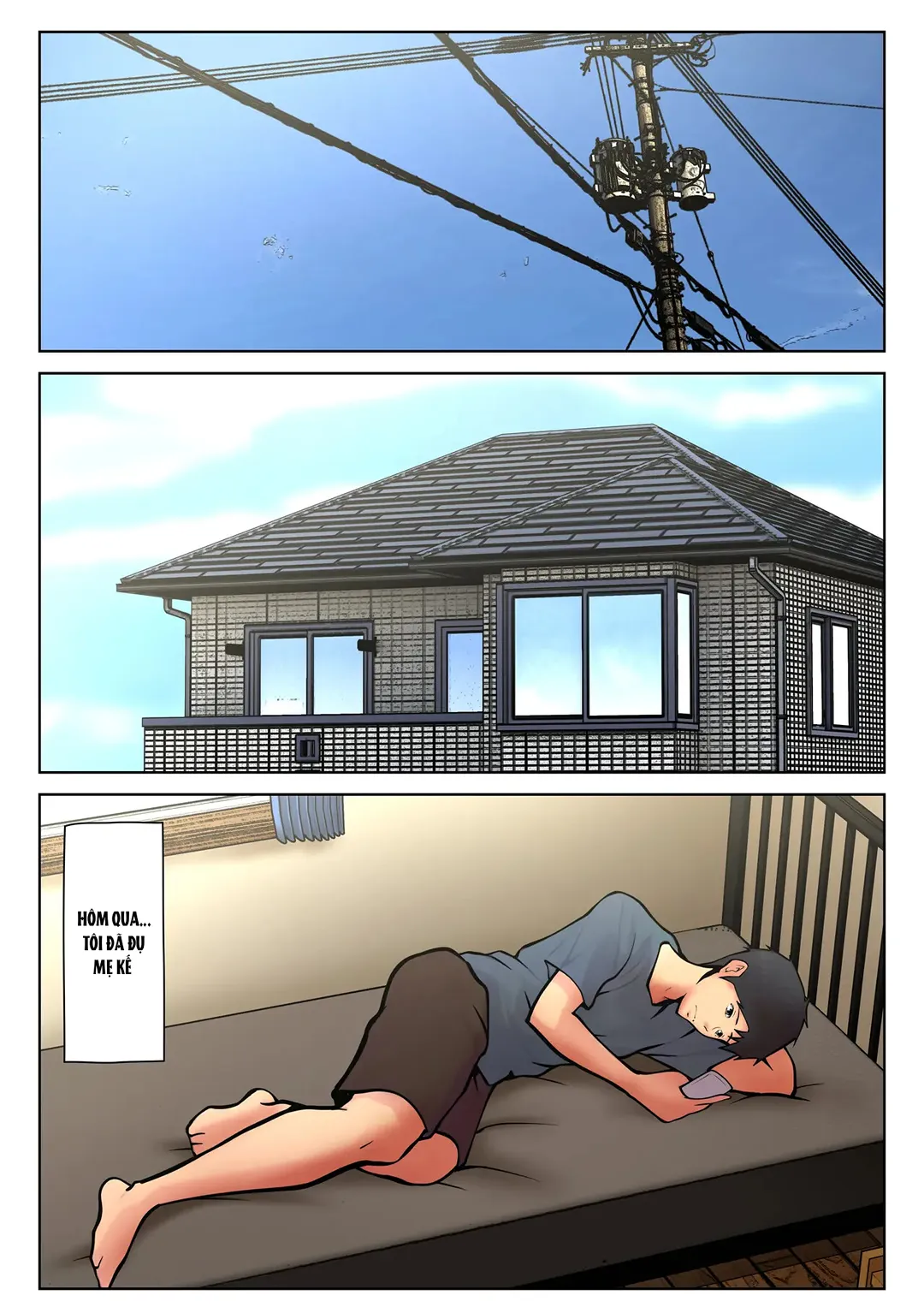 HentaiVN.net - Ảnh 3 - Mẹ kế và con chồng sống chung - Chap 2