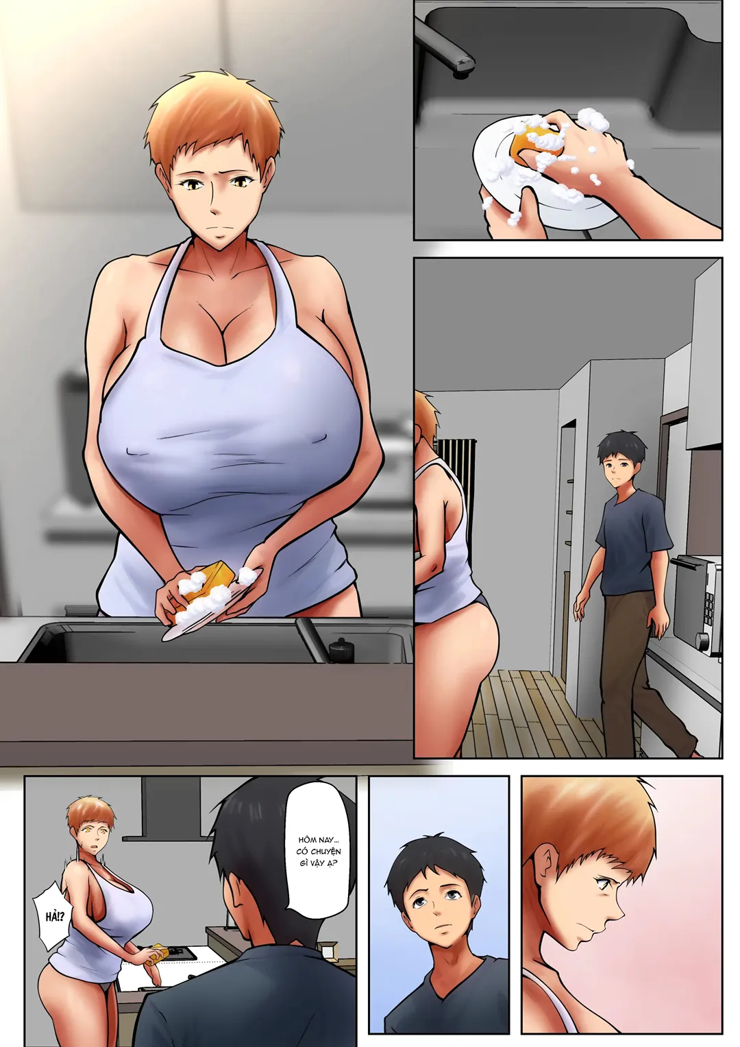 HentaiVN.net - Ảnh 6 - Mẹ kế và con chồng sống chung - Chap 4