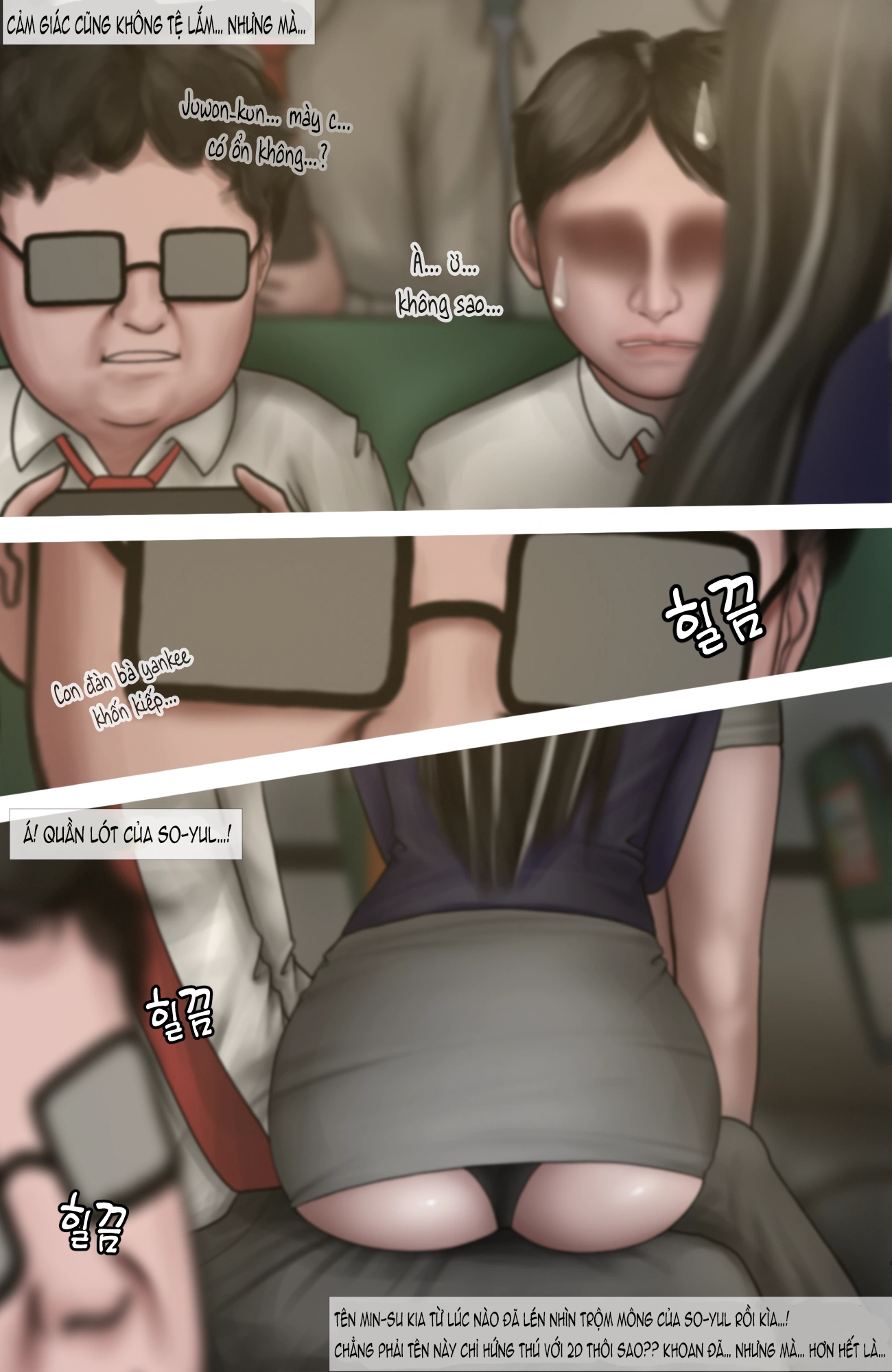 HentaiVN.net - Ảnh 9 - Gái Du Côn X Wibu Đụt Cận Trĩ - Chap 4