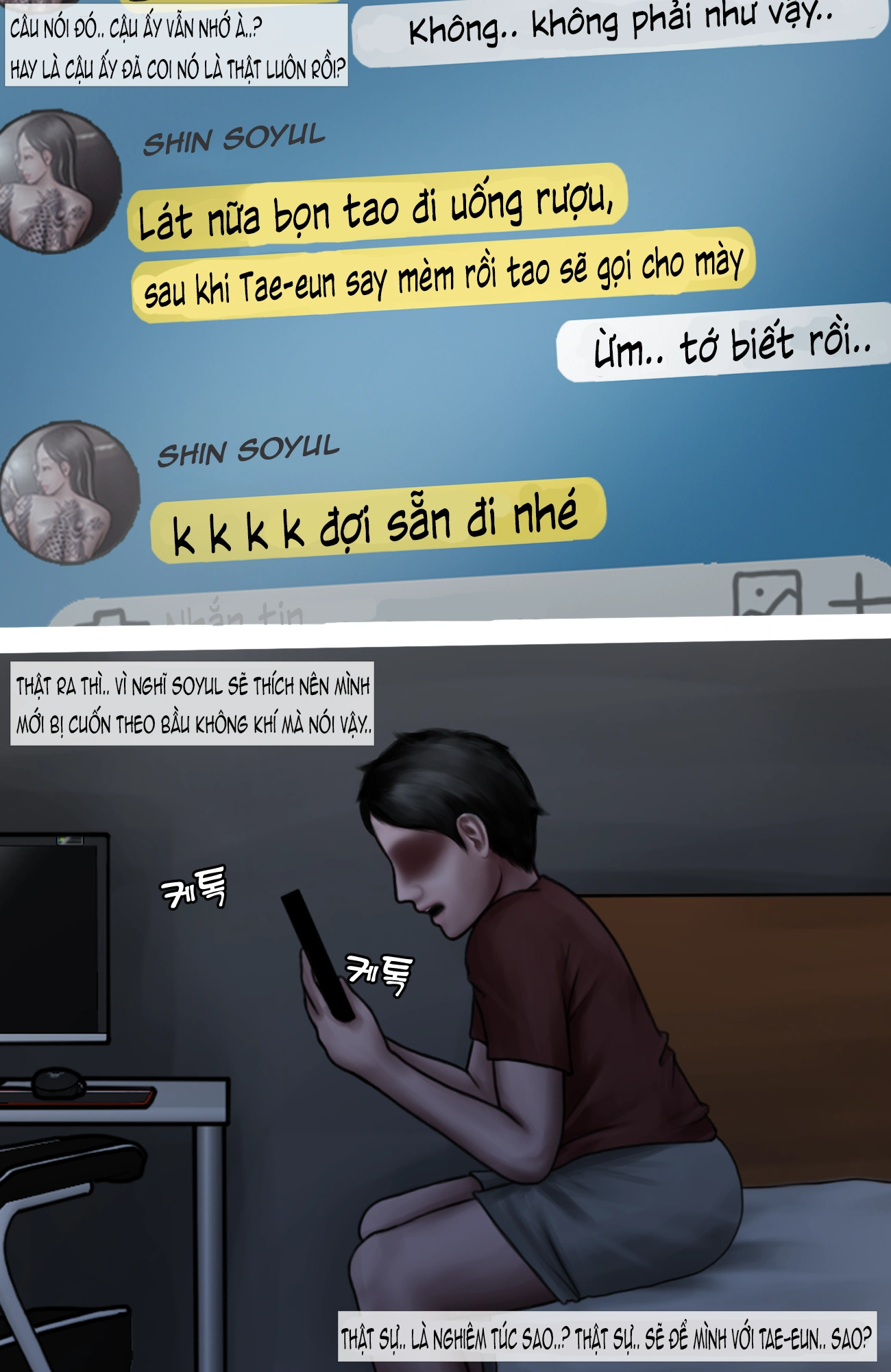 HentaiVN.net - Ảnh 15 - Gái Du Côn X Wibu Đụt Cận Trĩ - Chap 5.1
