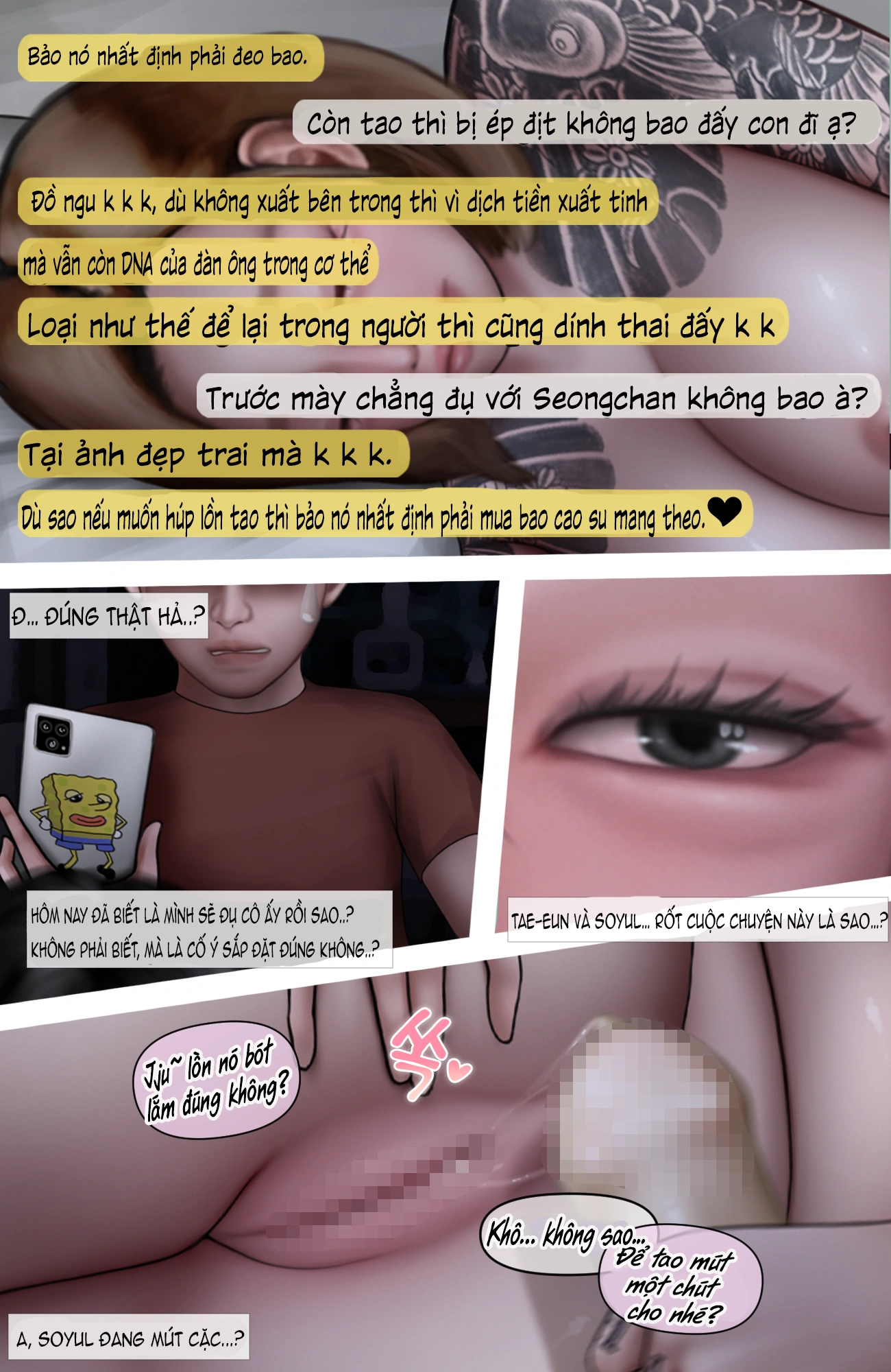 HentaiVN.net - Ảnh 13 - Gái Du Côn X Wibu Đụt Cận Trĩ - Chap 5.2